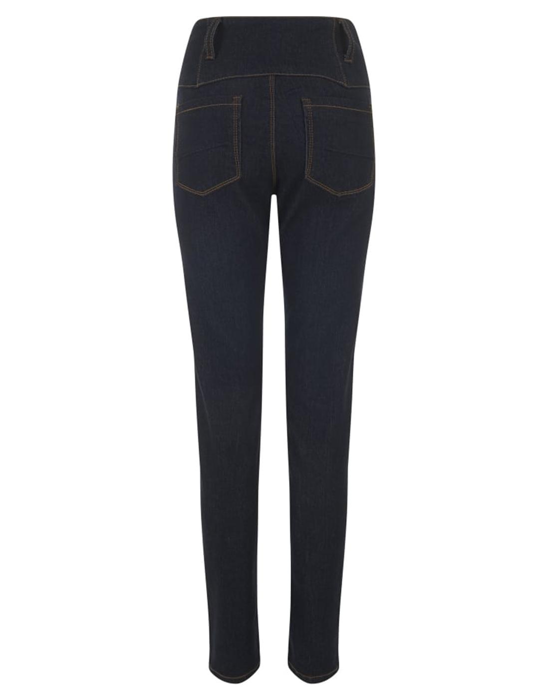 COLLECTIF Rebel Kate Retro 50s Skinny Jeans in Navy