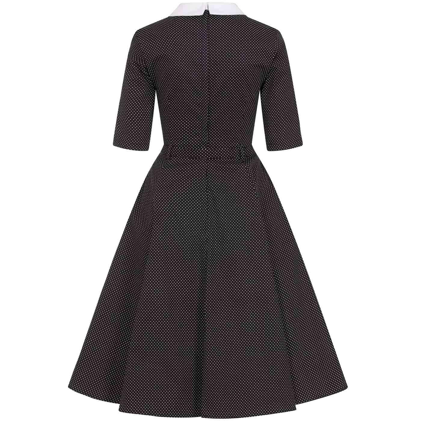 Winona COLLECTIF Retro 1950s Mini Polka Dot Swing Dress