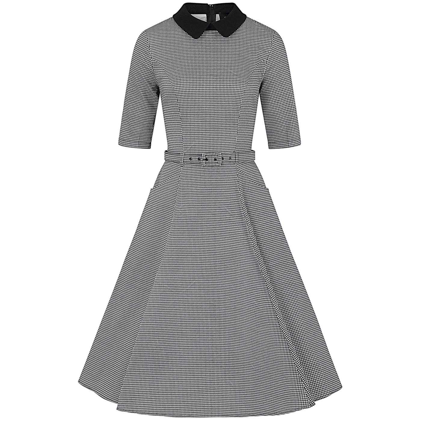Winona COLLECTIF Houndstooth 1950s Swing Dress