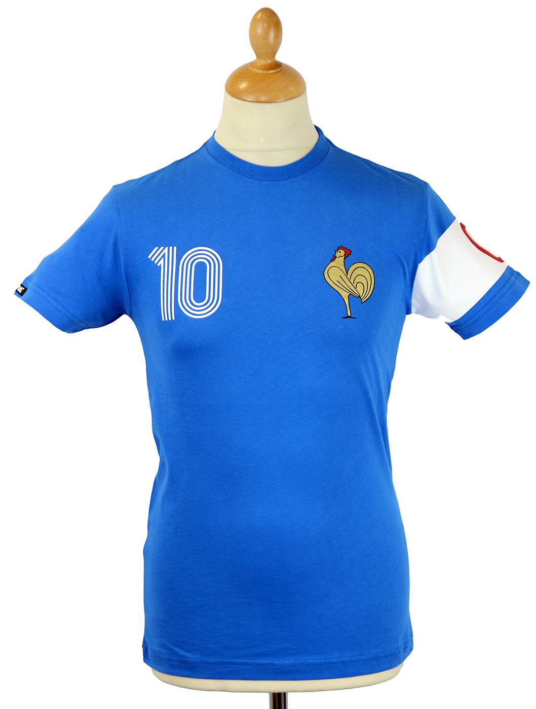 France Capitaine COPA Retro 70s Football T-shirt