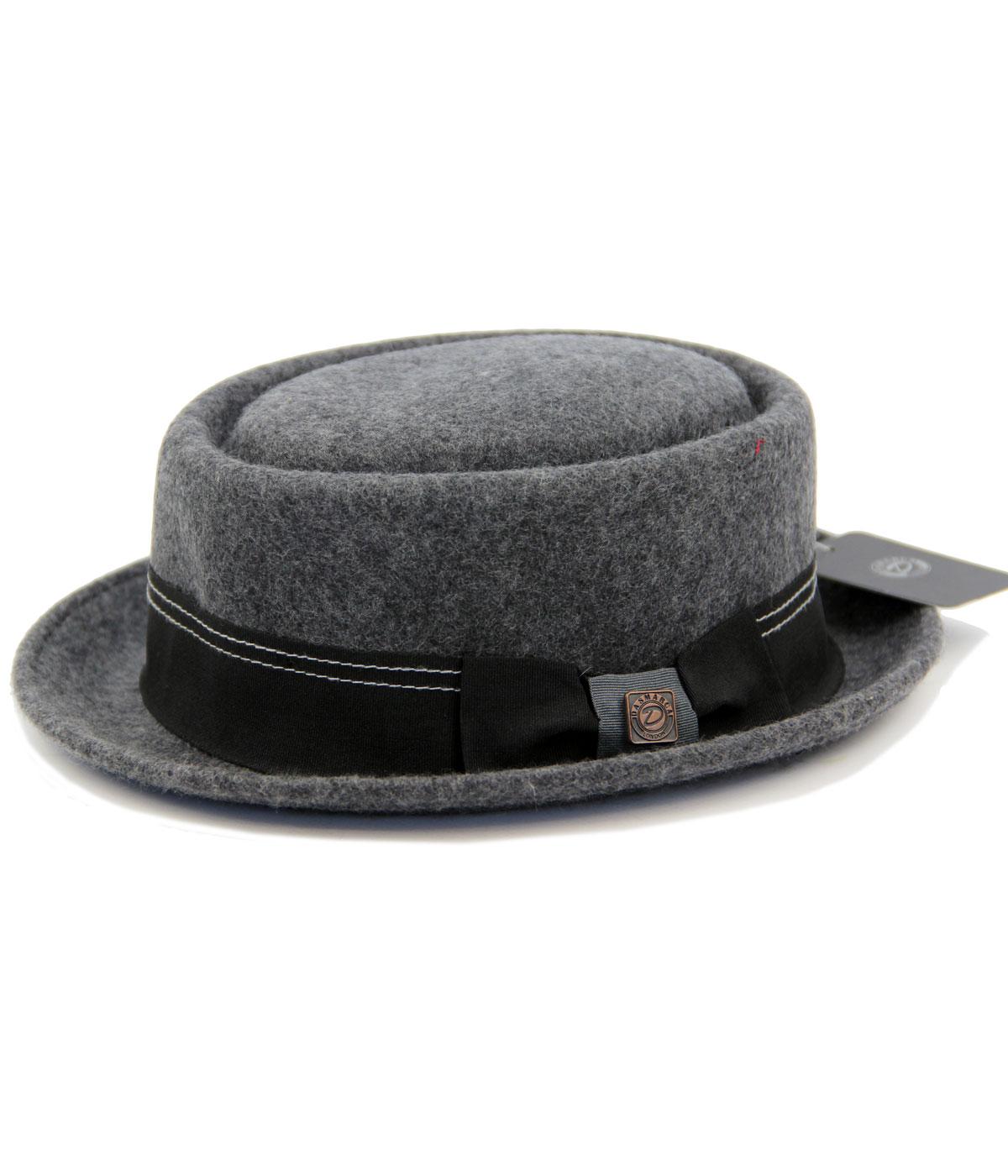 Quintin DASMARCA Retro Mod Wool Felt Porkpie Hat