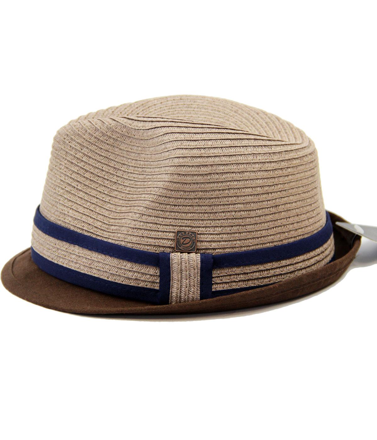 Paxton DASMARCA Retro Indie Mocha Weave Trilby Hat
