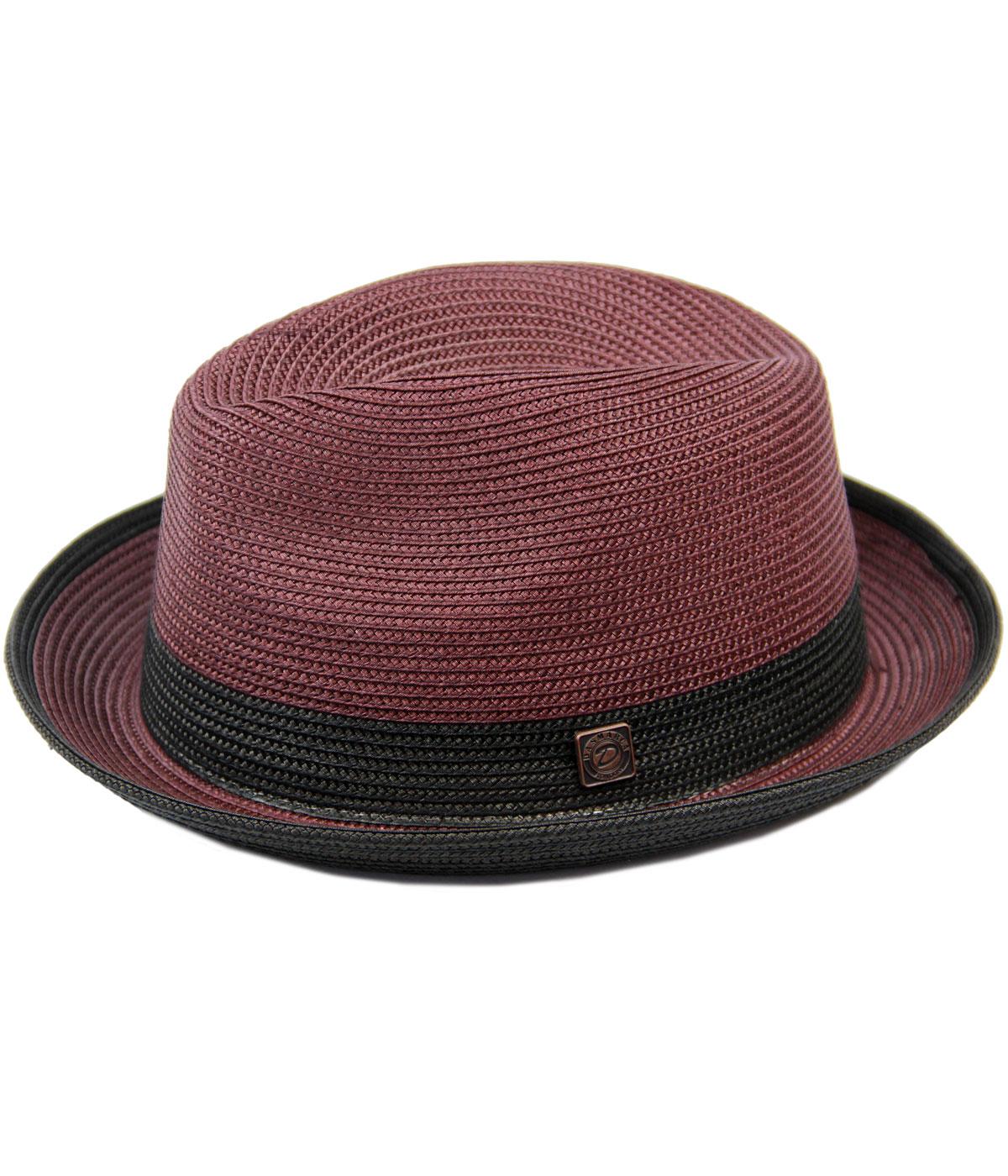 Chapeau De Paille Fedora Multicolore Verona – Style Rétro D'été Pour Hipster