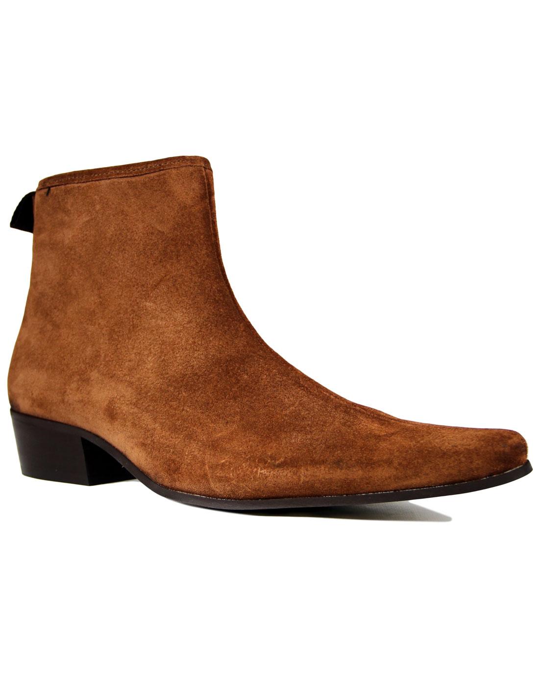 Ziggy DELICIOUS JUNCTION Cognac Zip Chelsea Boots