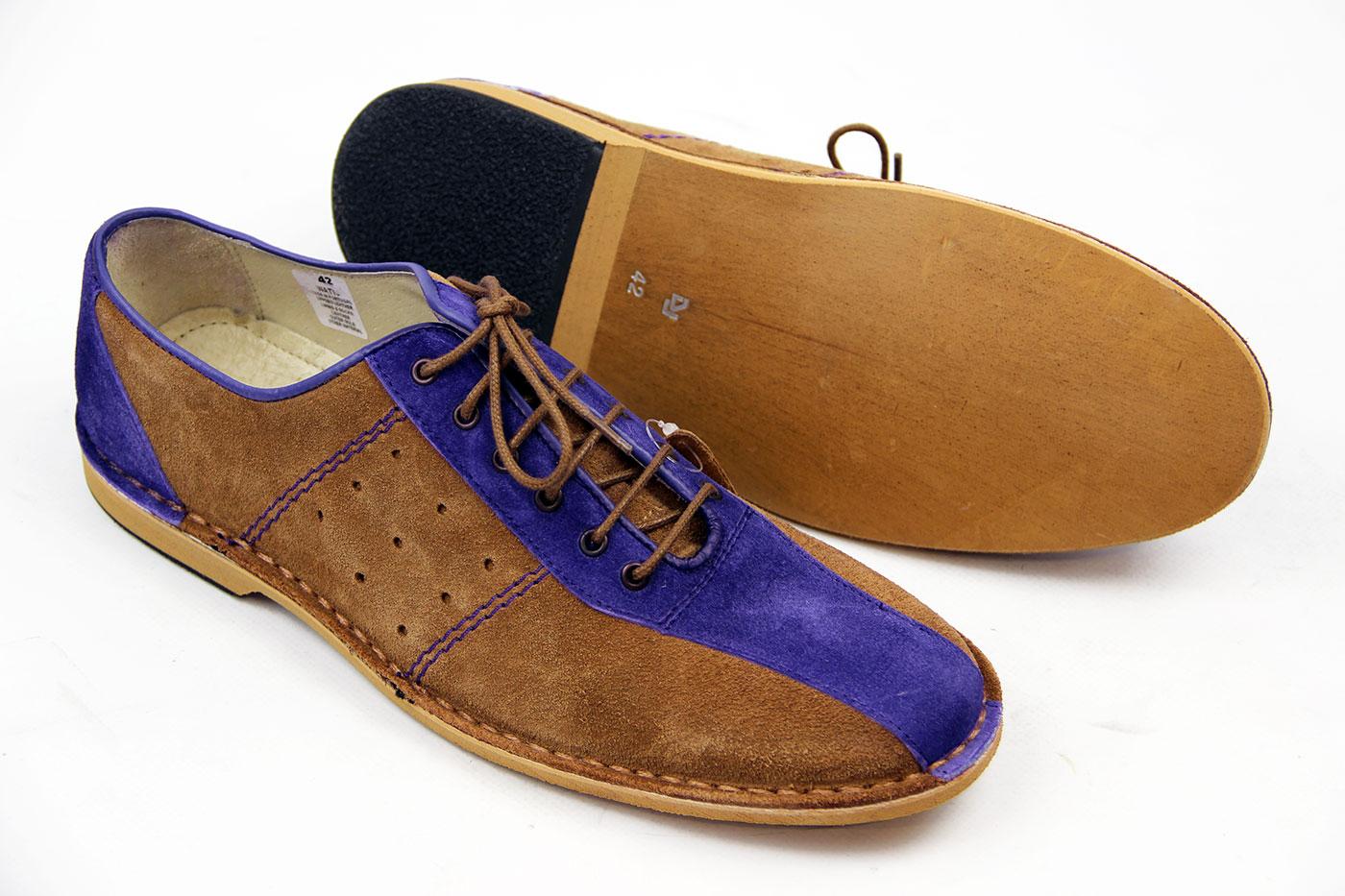 DELICIOUS JUNCTION Watts Retro Mod Suede 2Tone Bowling Shoes