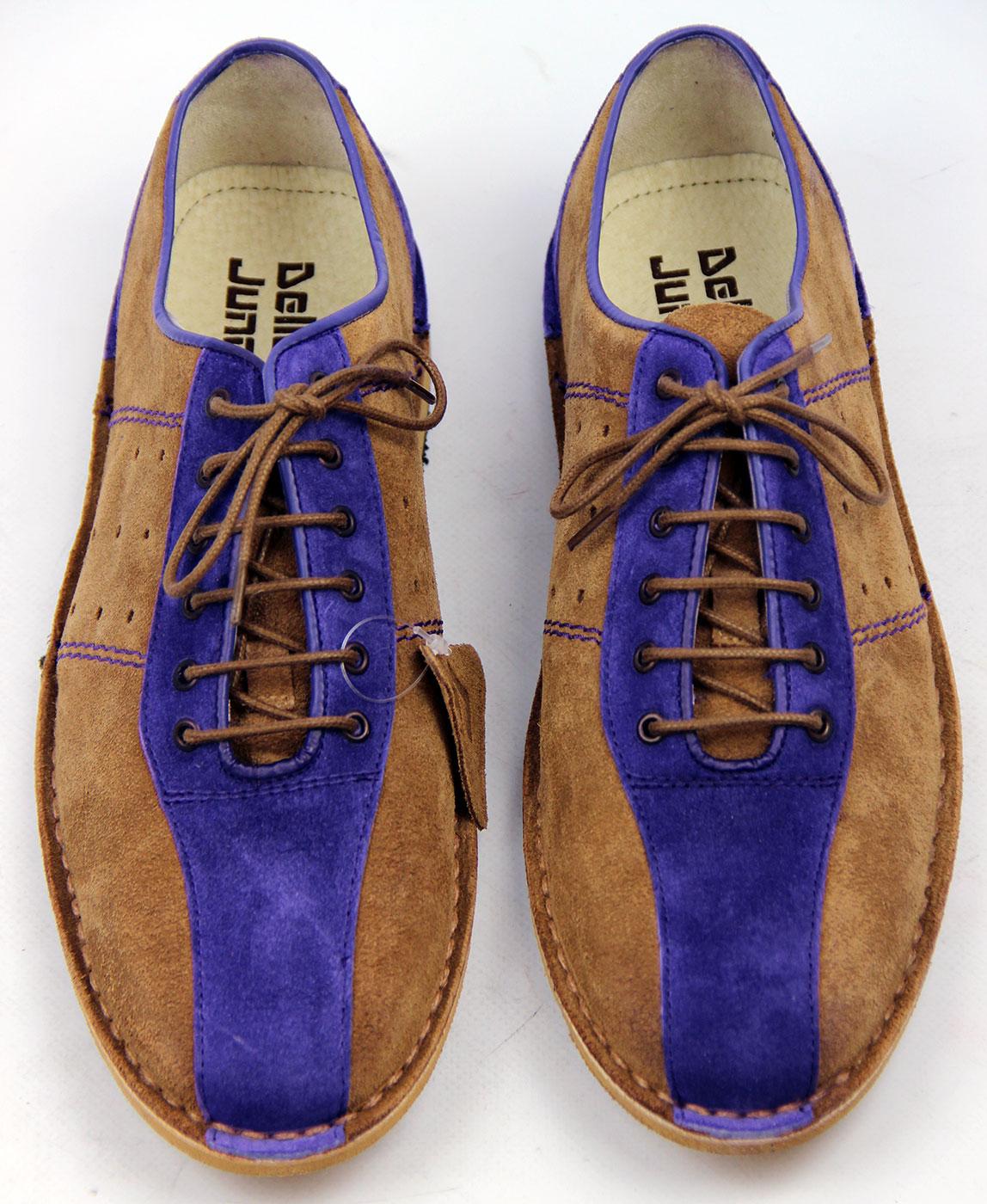 DELICIOUS JUNCTION Watts Retro Mod Suede 2-Tone Bowling Shoes