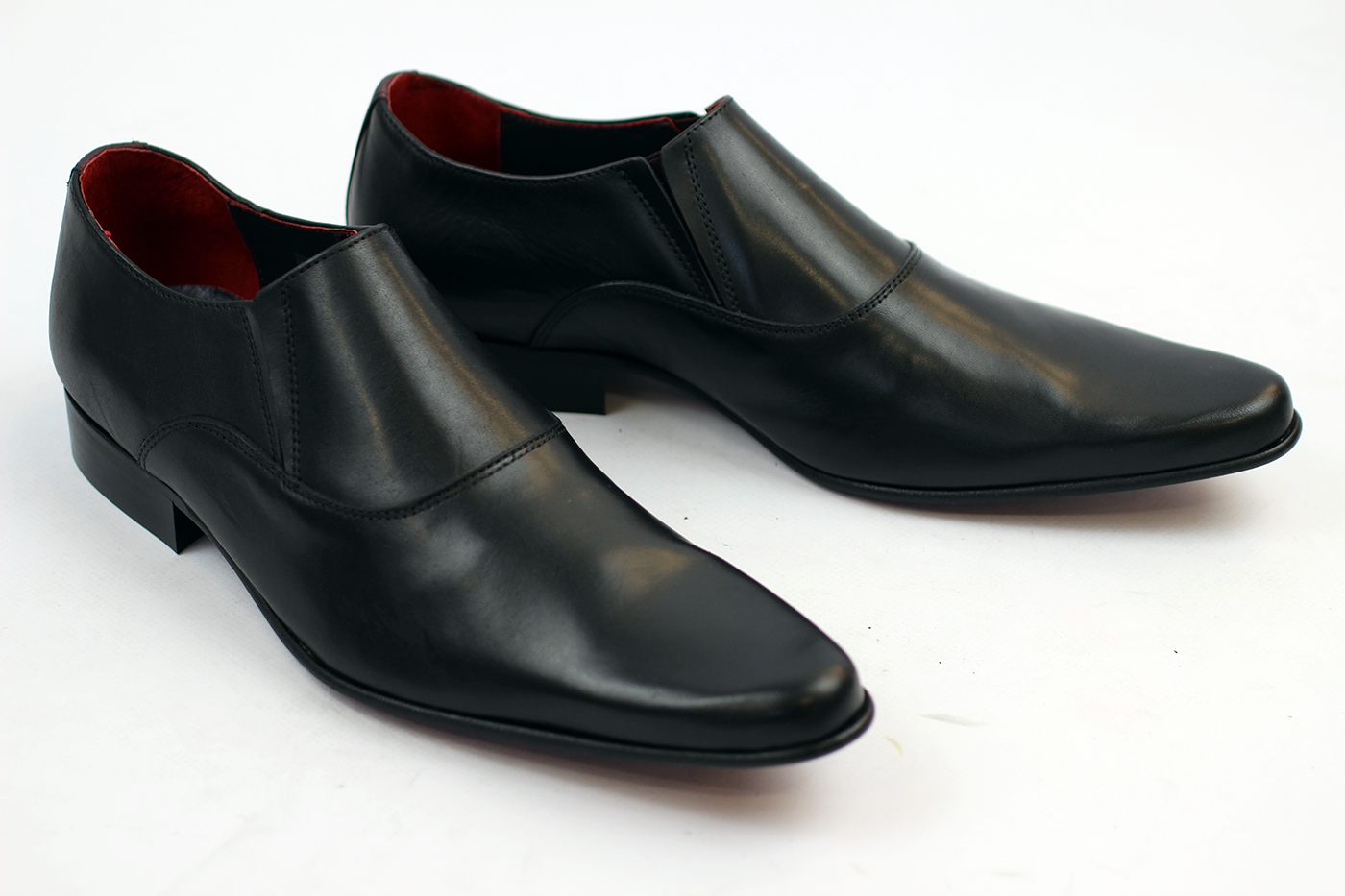 DELICIOUS JUNCTION Troubadour Retro 60s Mod Slip On Shoes Black