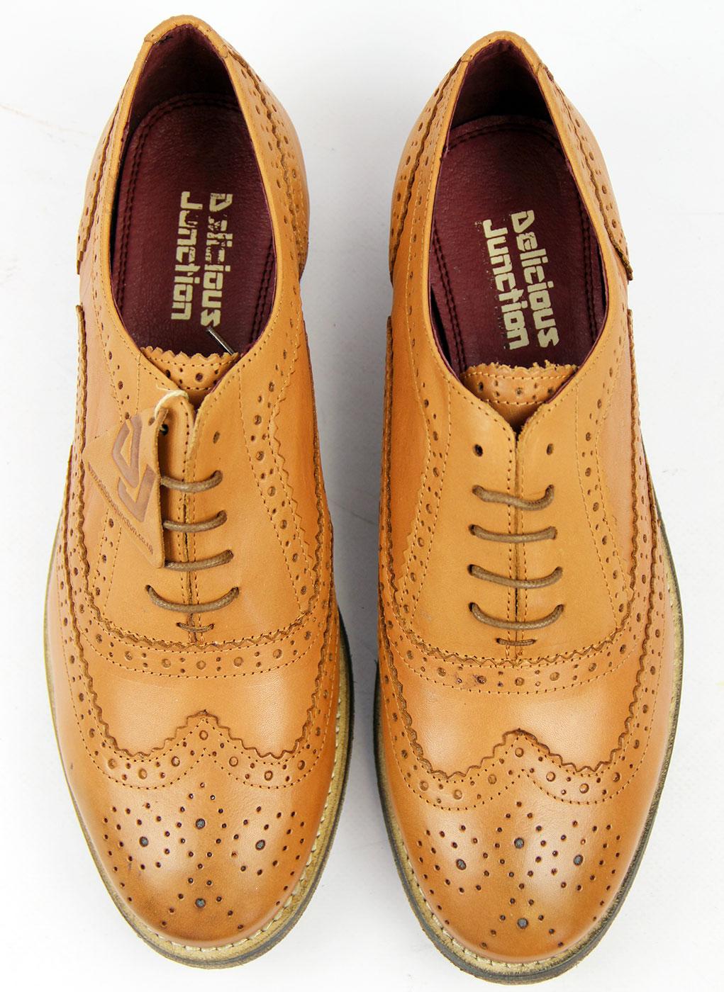 infant brogues tan