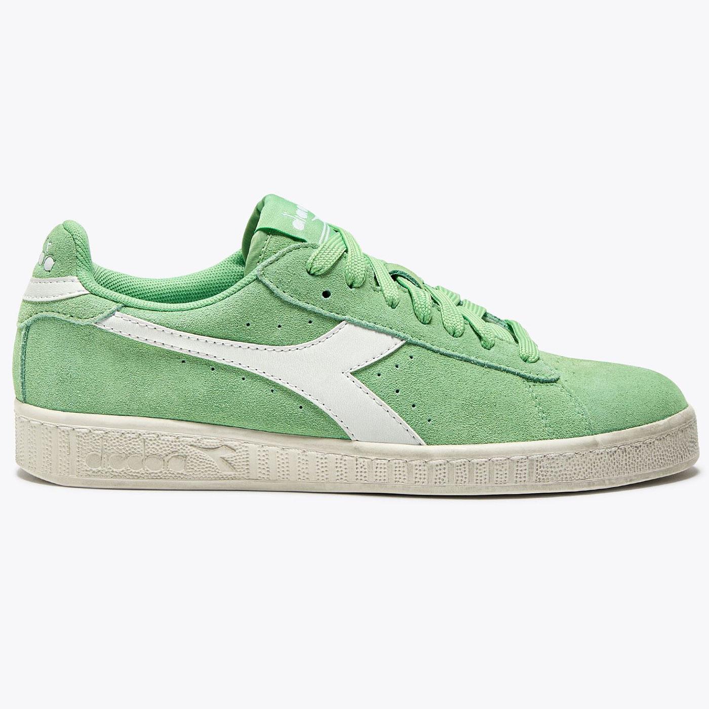 Diadora Game L Low Waxed Suede Retro Trainers PG