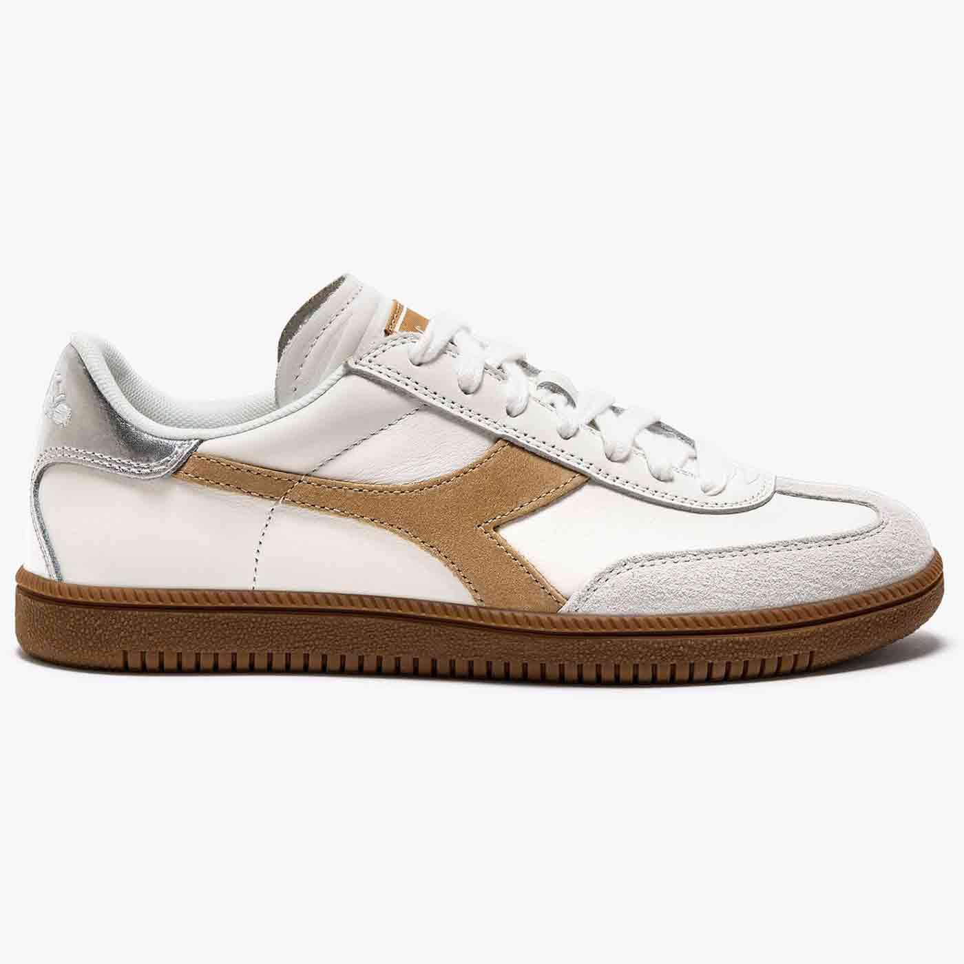 Diadora 80s Terrace Style Leather Trainer Metal W