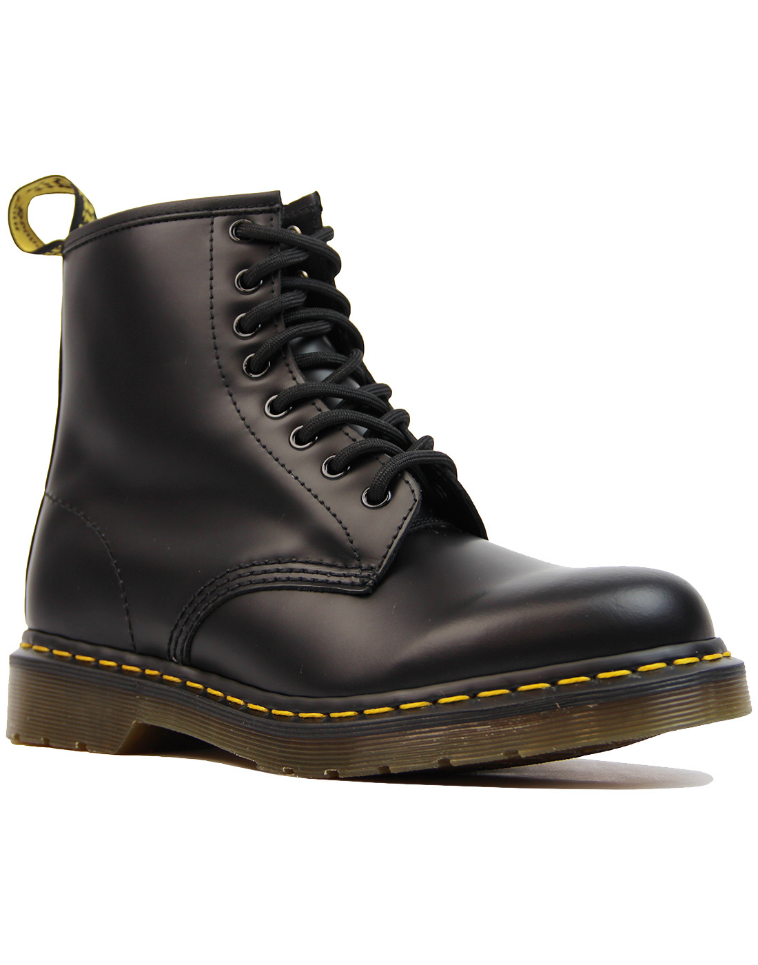 DR MARTENS 1460 Womens Retro Mod Smooth Leather Boots in Black