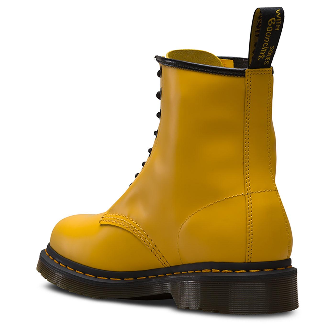 DR MARTENS '1460 Colour Pop' Retro Smooth Boots in Yellow