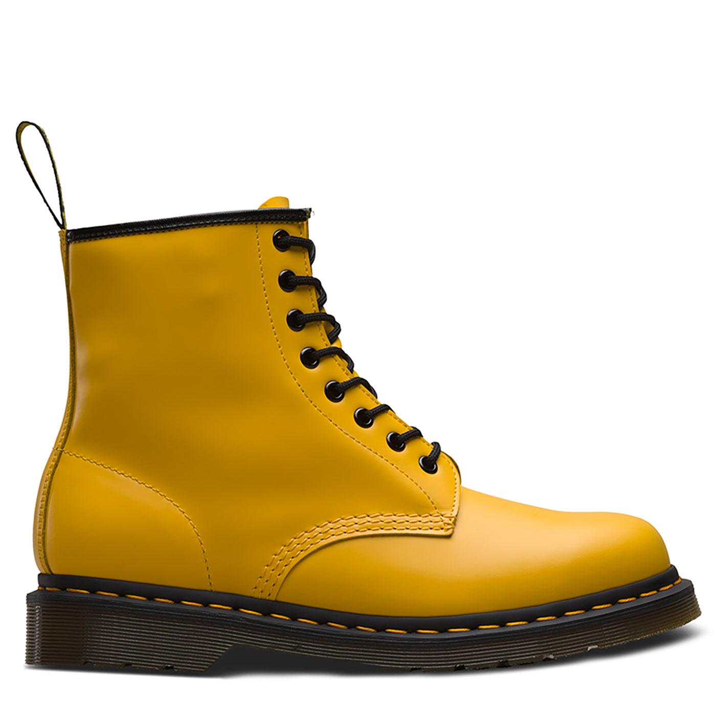 DR MARTENS '1460 Colour Pop' Retro Smooth Boots in Yellow
