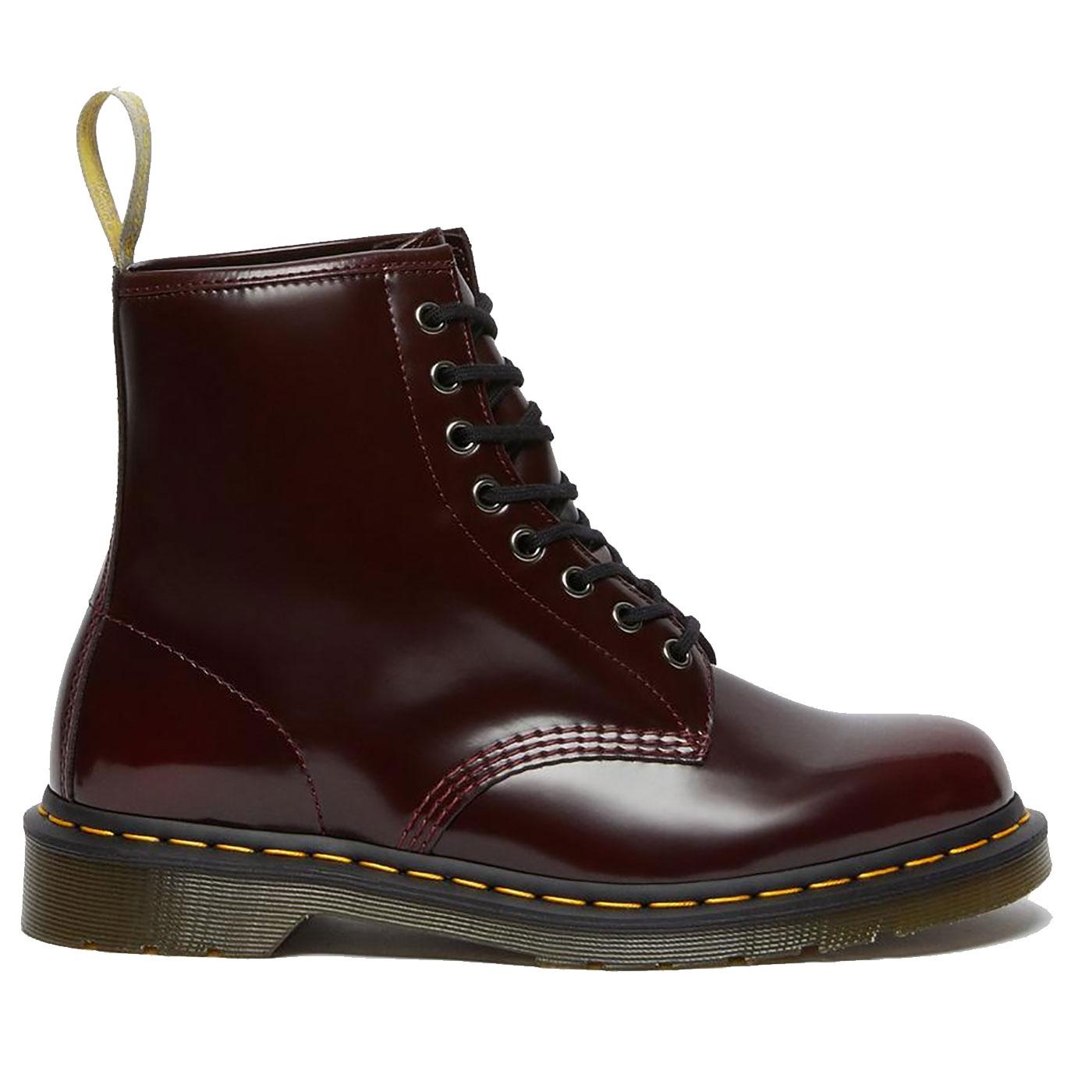 Dr Martens Vegan 1460 Oxford Retro 70s Boots in Cherry Red