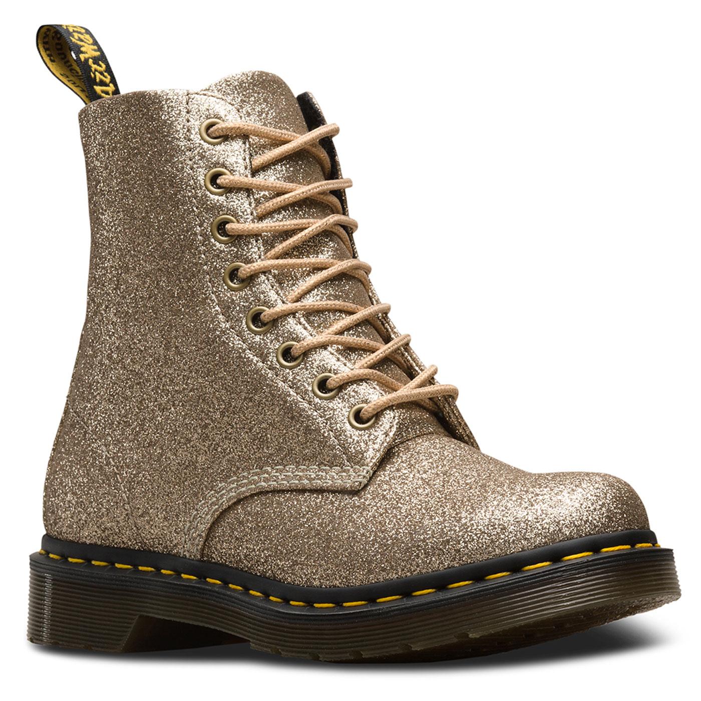 Pascal DR MARTENS 1460 Boots in Pale Gold Glitter
