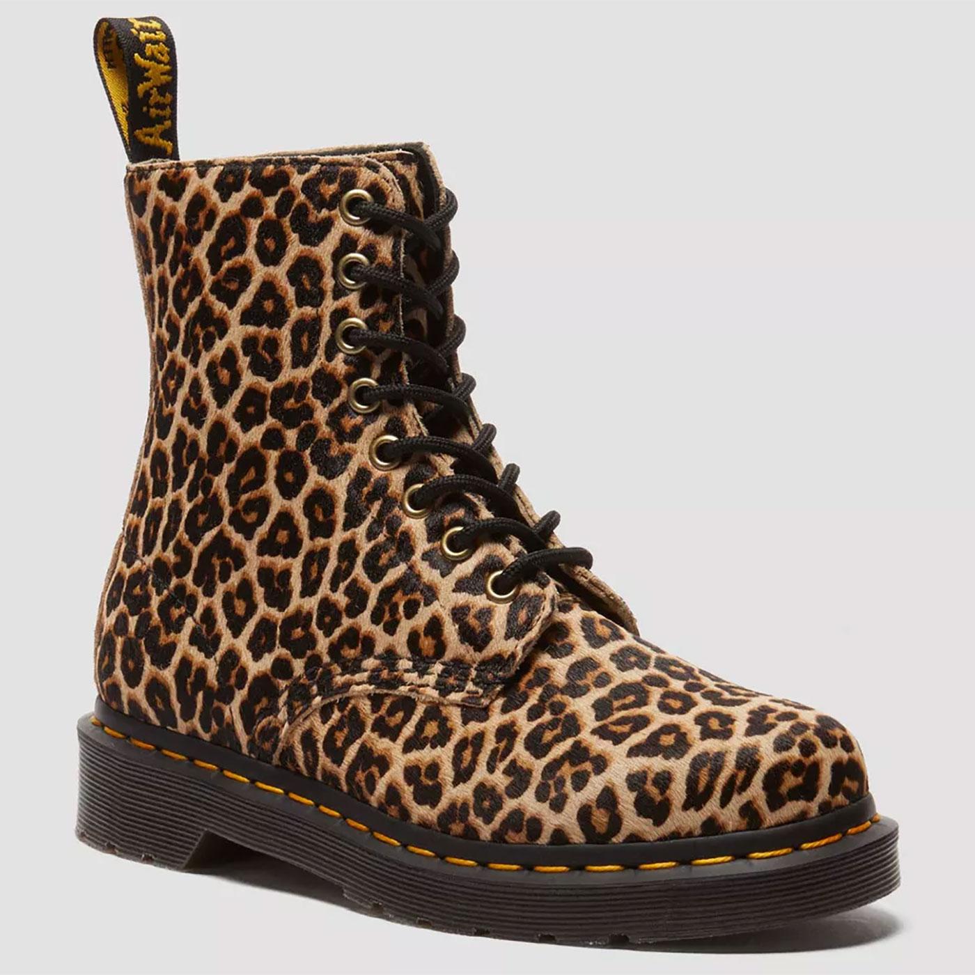 1460 Pascal Dr.Martens Leopard Hairy Leather Boots