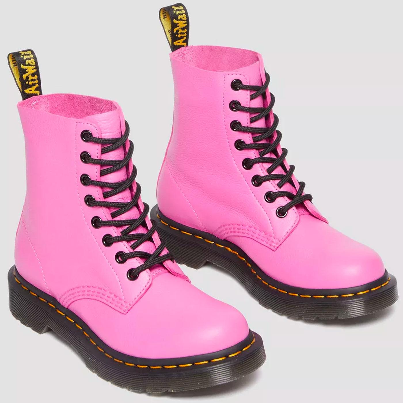 Dr Martens 1460 Pascal Virginia Leather Ankle Boots Thrift Pink