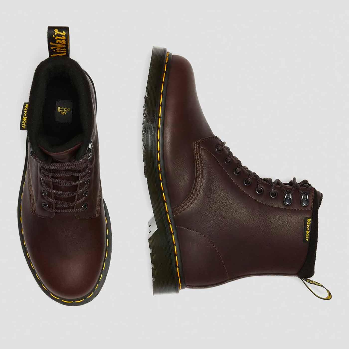 Dr Martens 1460 Pascal WarmWair Valor WP Boots in Dark Brown