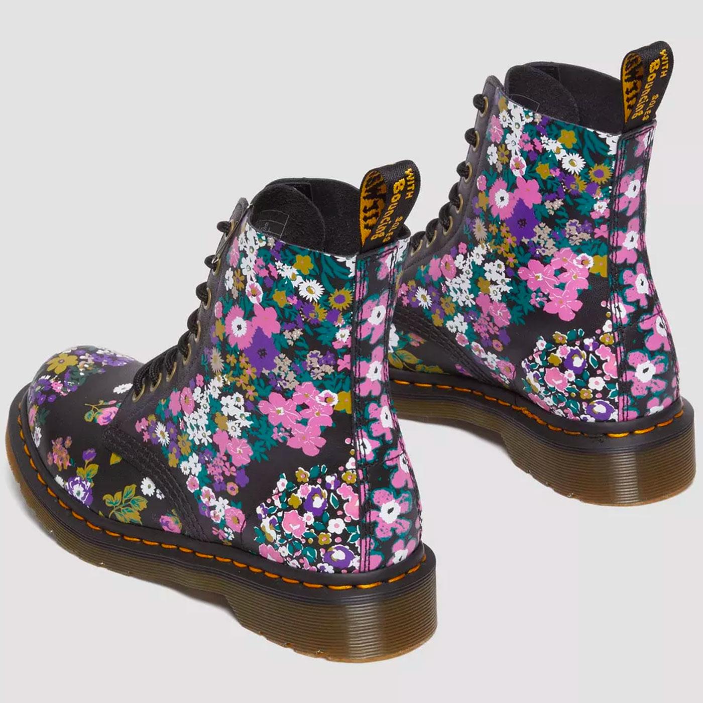 Dr Martens Women 1460 Pascal Backhand Leather Floral Boots