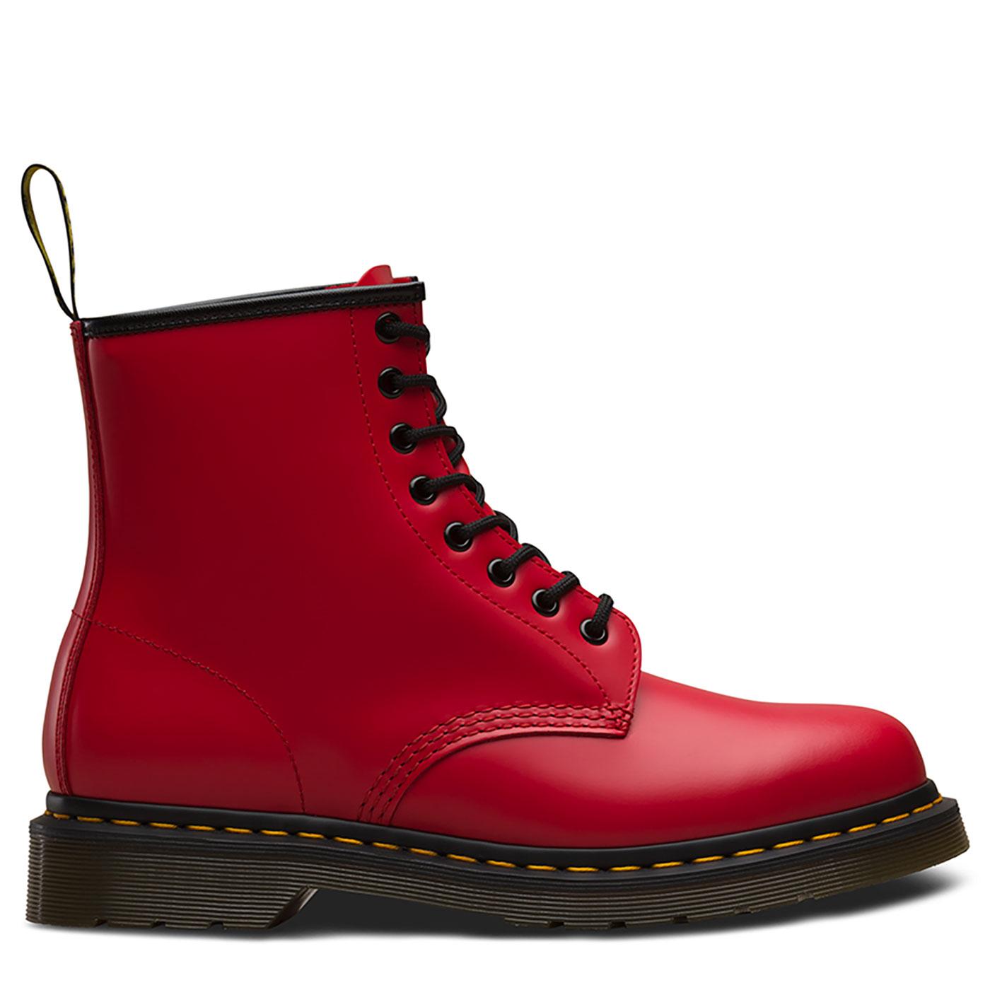 DR MARTENS '1460 Colour Pop' Retro Smooth Boots in Red