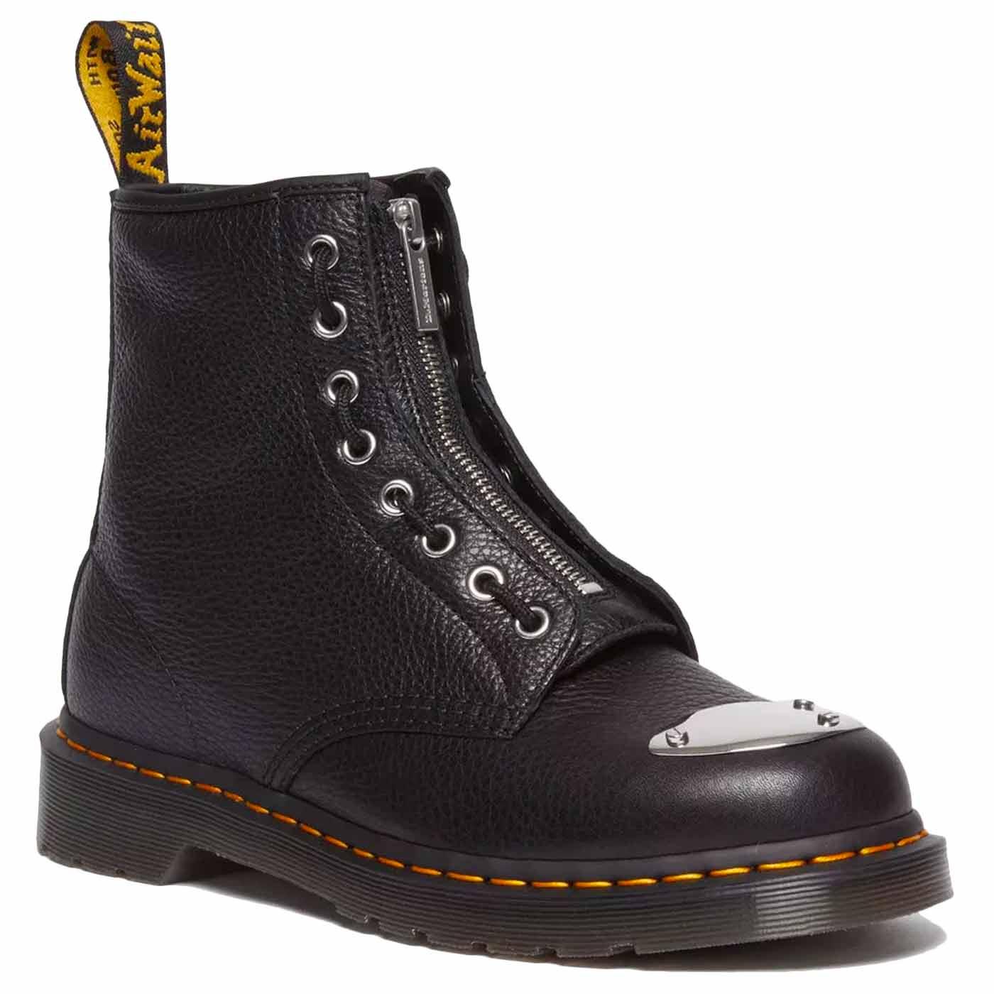 1460 Dr Martens Toe Plate Leather Jungle Zip Boots