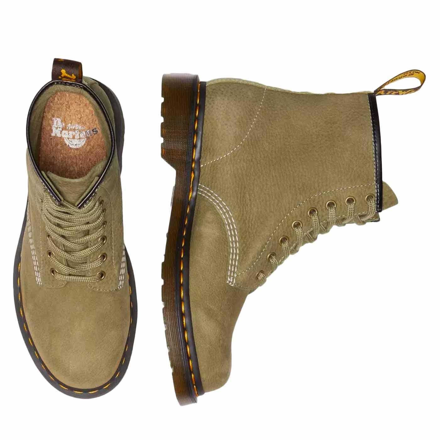 Olive dr martens on sale