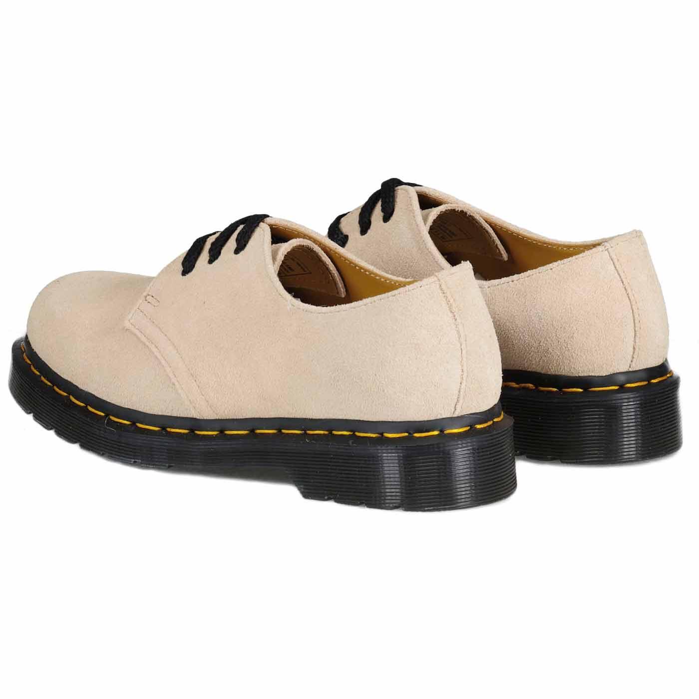 1461 DR MARTENS Retro Mod Suede 3 Eye Shoes Warm Sand