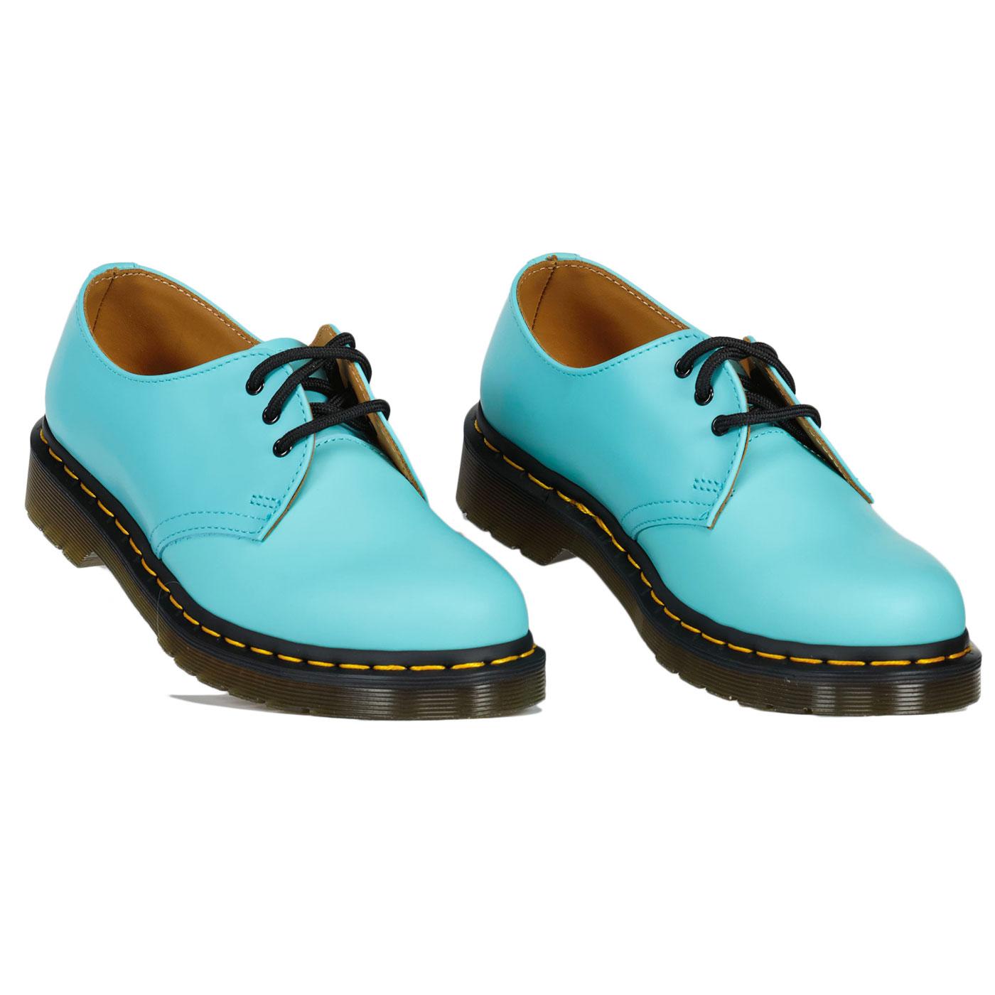 DR MARTENS 1461 Womens Retro 3 Eye Shoes in Turquoise