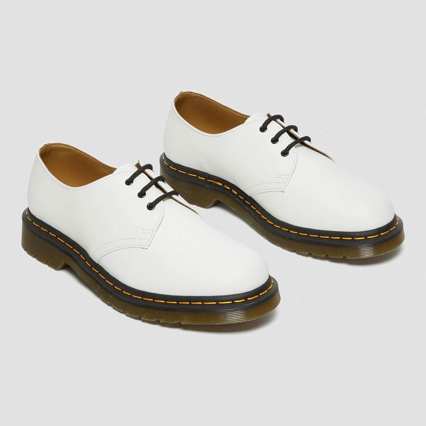 1461 DR MARTENS Men's Leather Oxford Shoes in White
