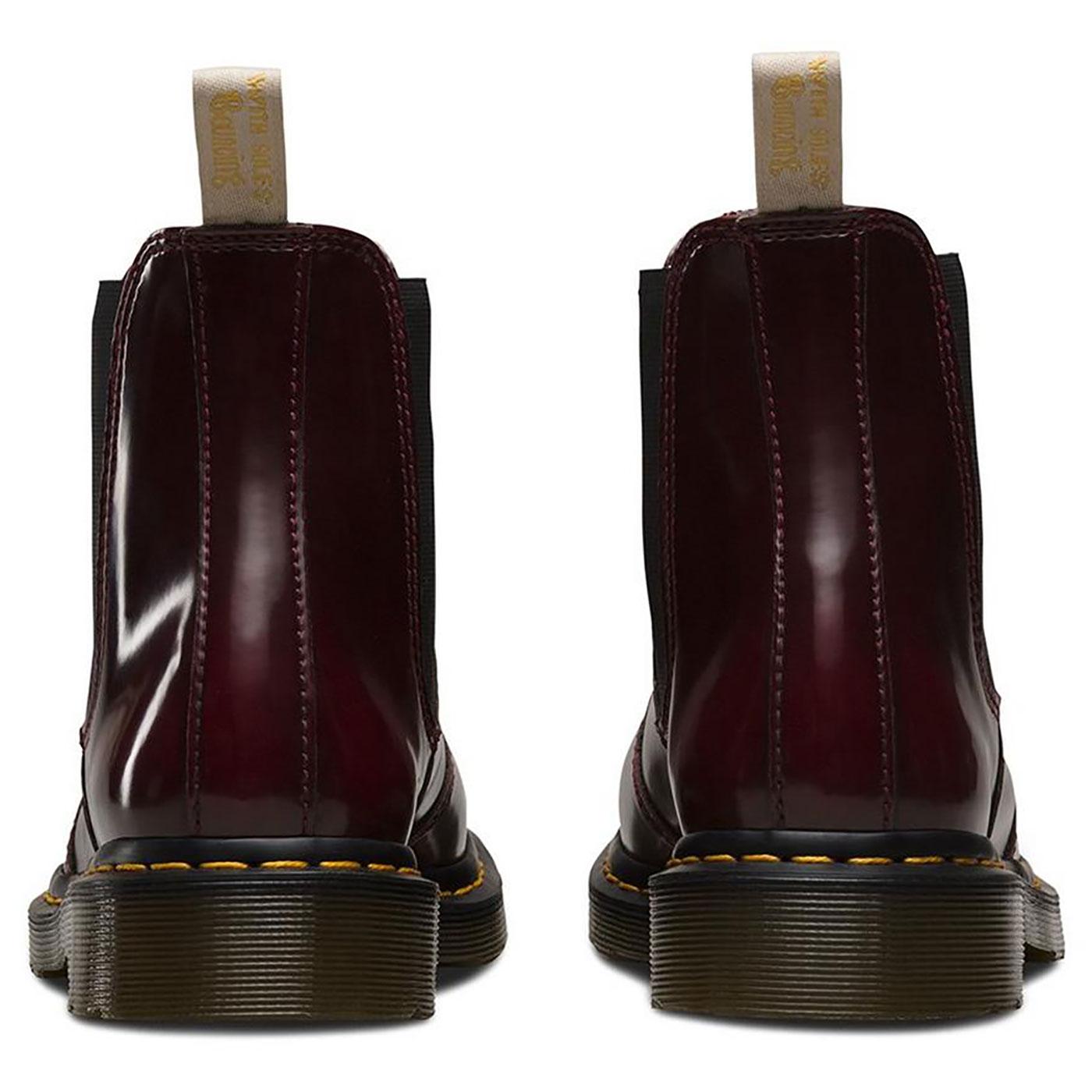 DR MARTENS Vegan 2976 Oxford Rub Off Chelsea Boots Red