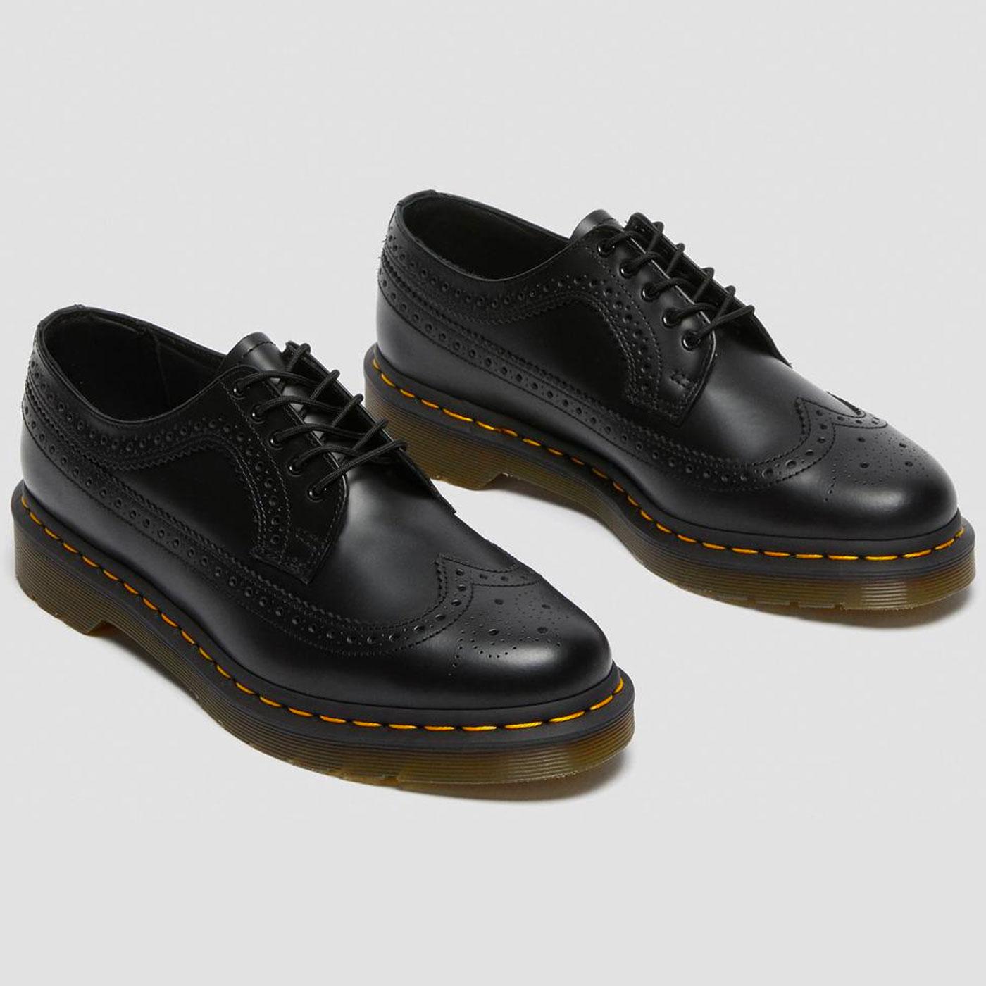 DR MARTENS 3989 Retro 60s Smooth Leather Brogues in Black