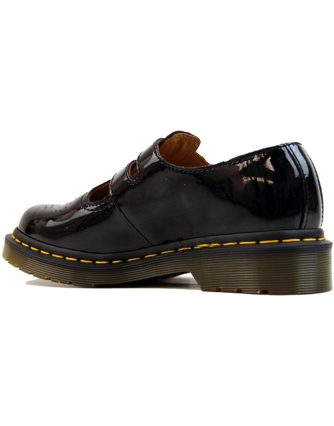 8065 Patent Leather Mary Jane Shoes in Black