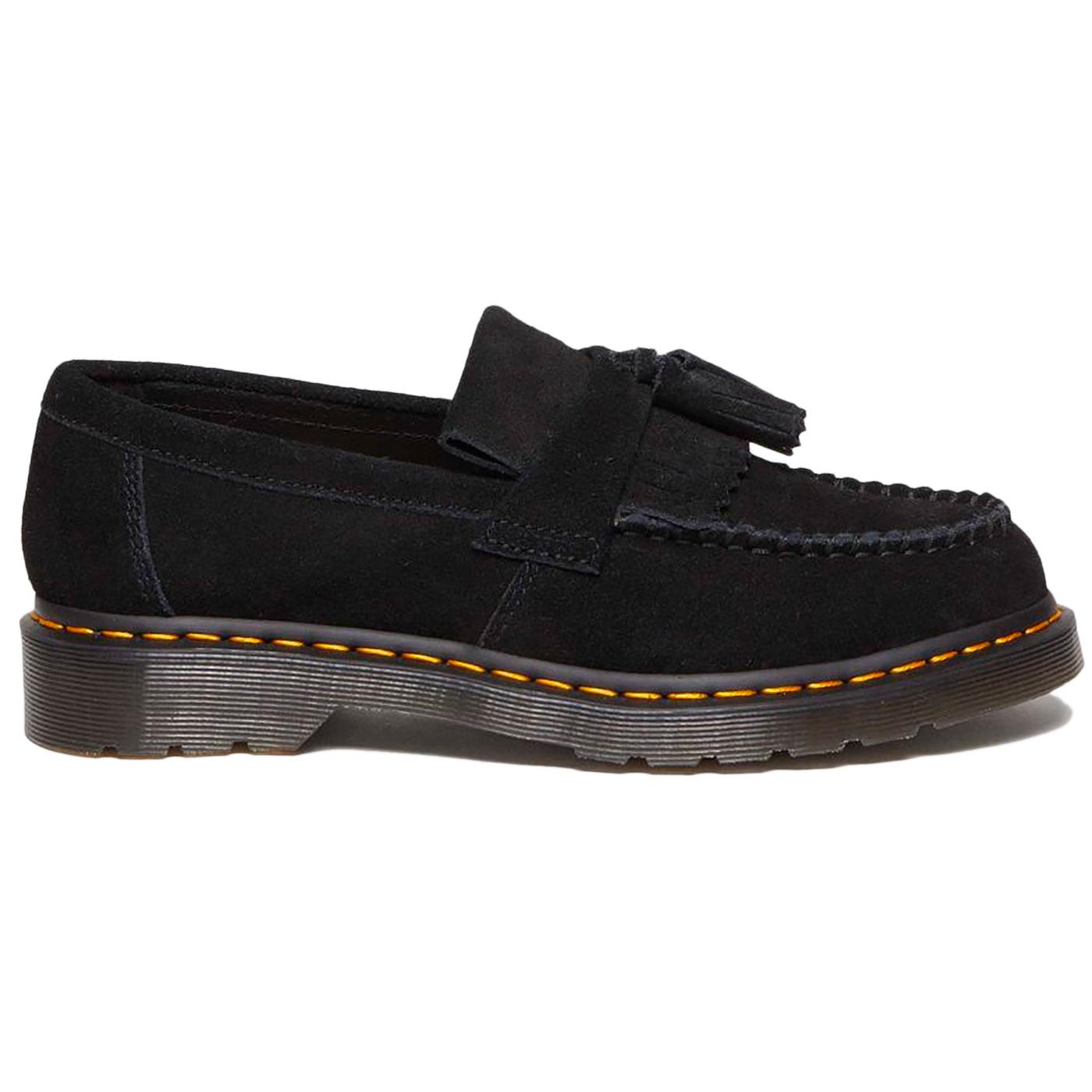 Dr Martens Adrian Retro E.H. Suede Men's Tassel Loafers In Black