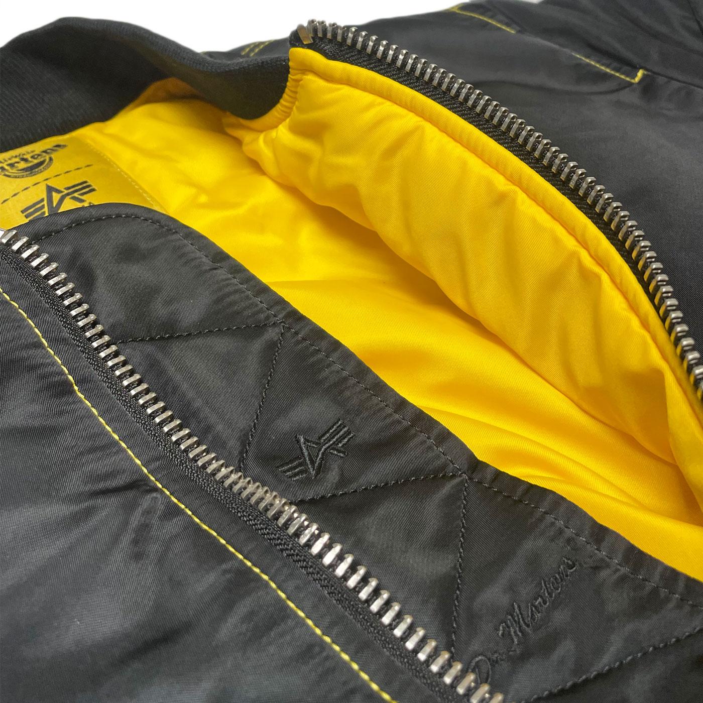 Alpha Industries X Dr. Martens MA1 Retro Bomber Jacket Black