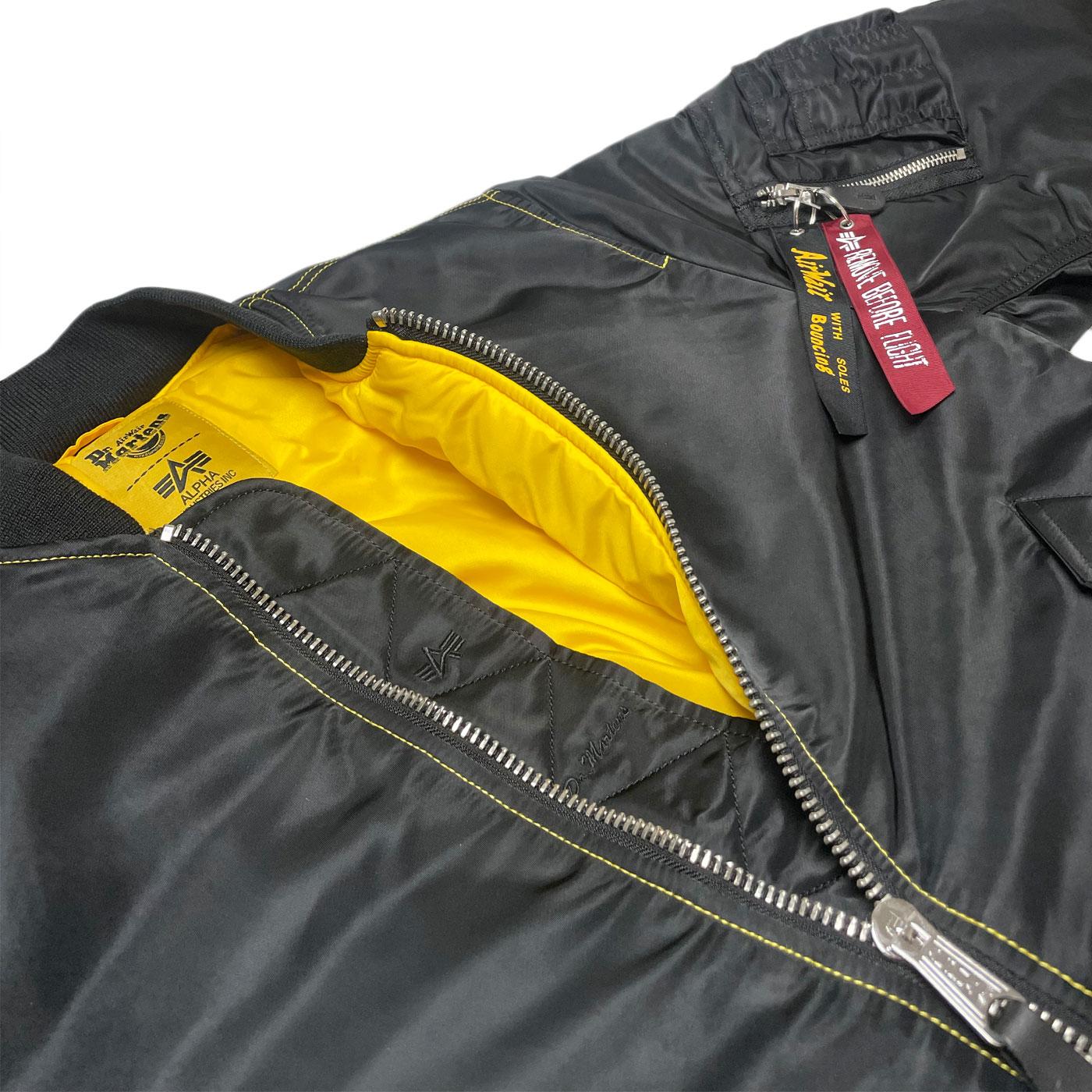 Alpha Industries X Dr. Martens MA1 Retro Bomber Jacket Black