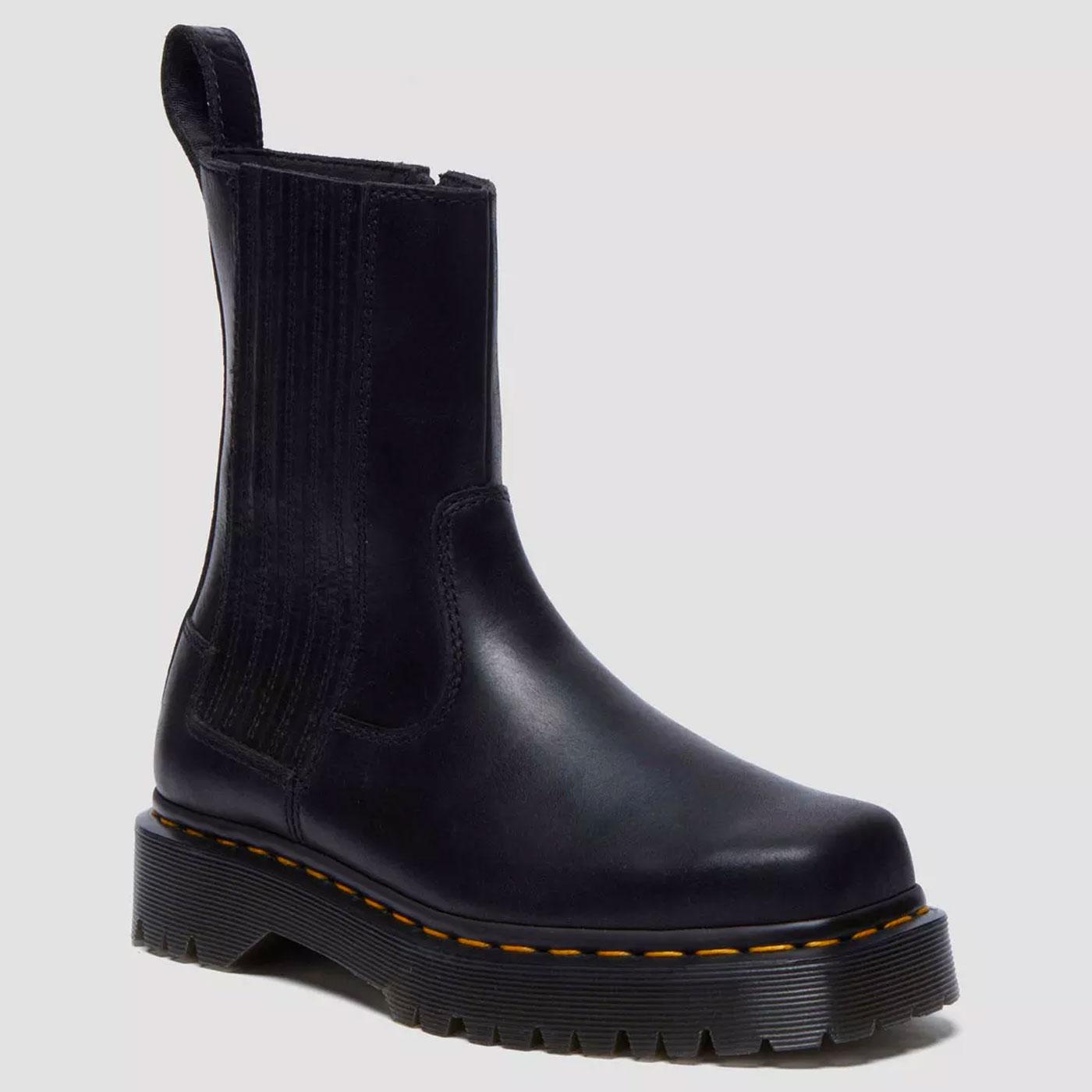 Dr Martens Amaayah Lo square toe Orleans Leather Boots Black