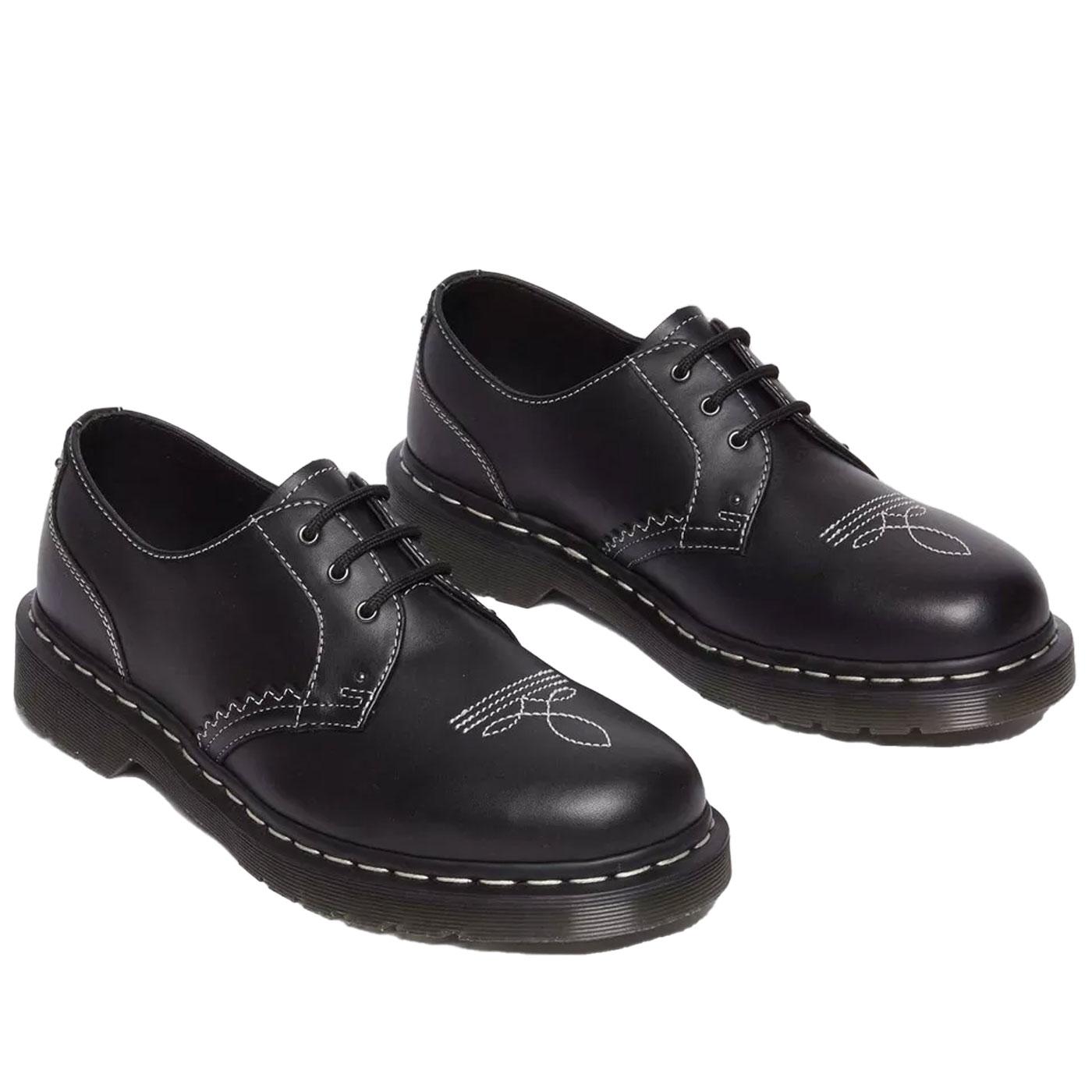 Dr Martens 1461 Gothic Americana Leather Oxford Shoes Black