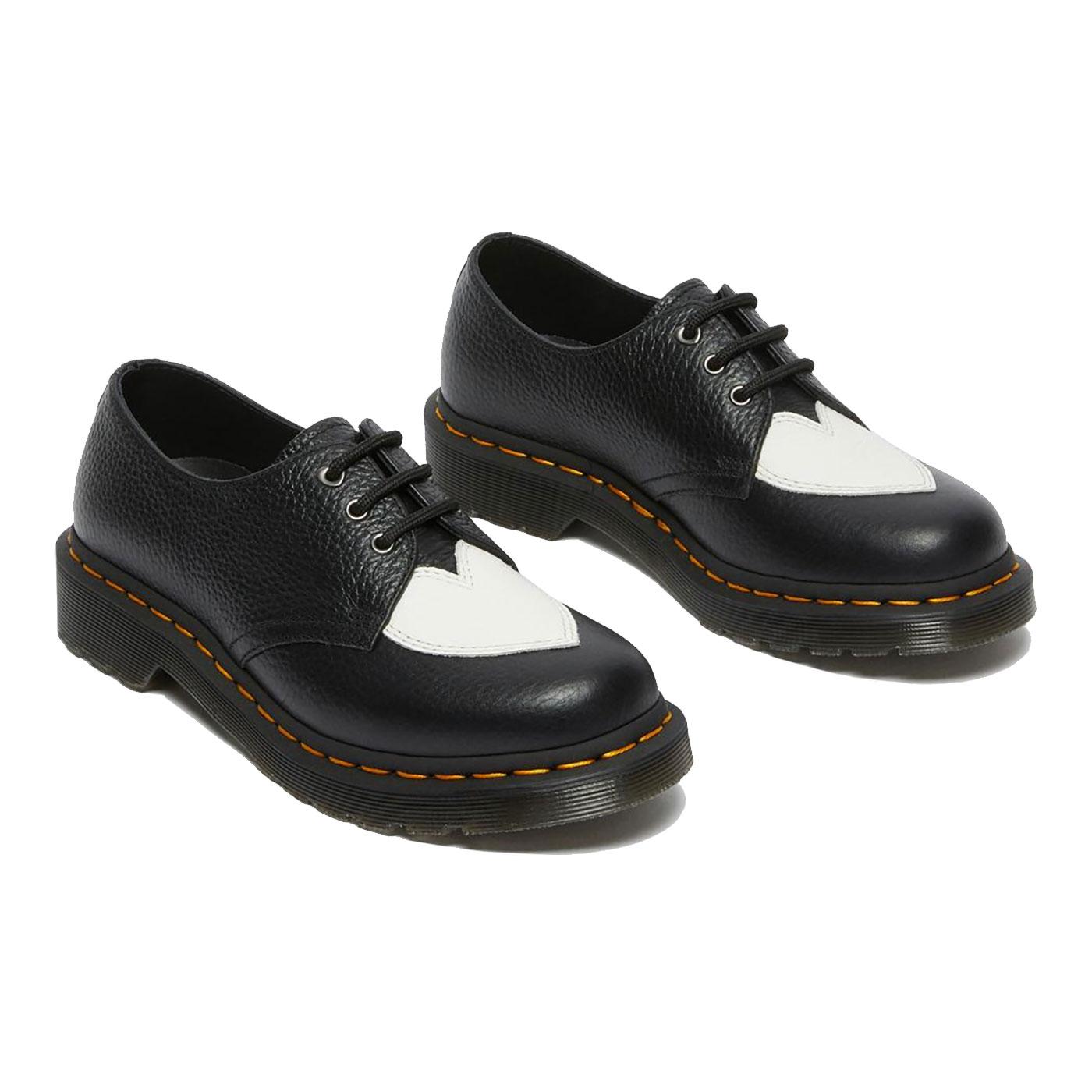 DR MARTENS '1461 Amore' Oxford Shoes in Black & White