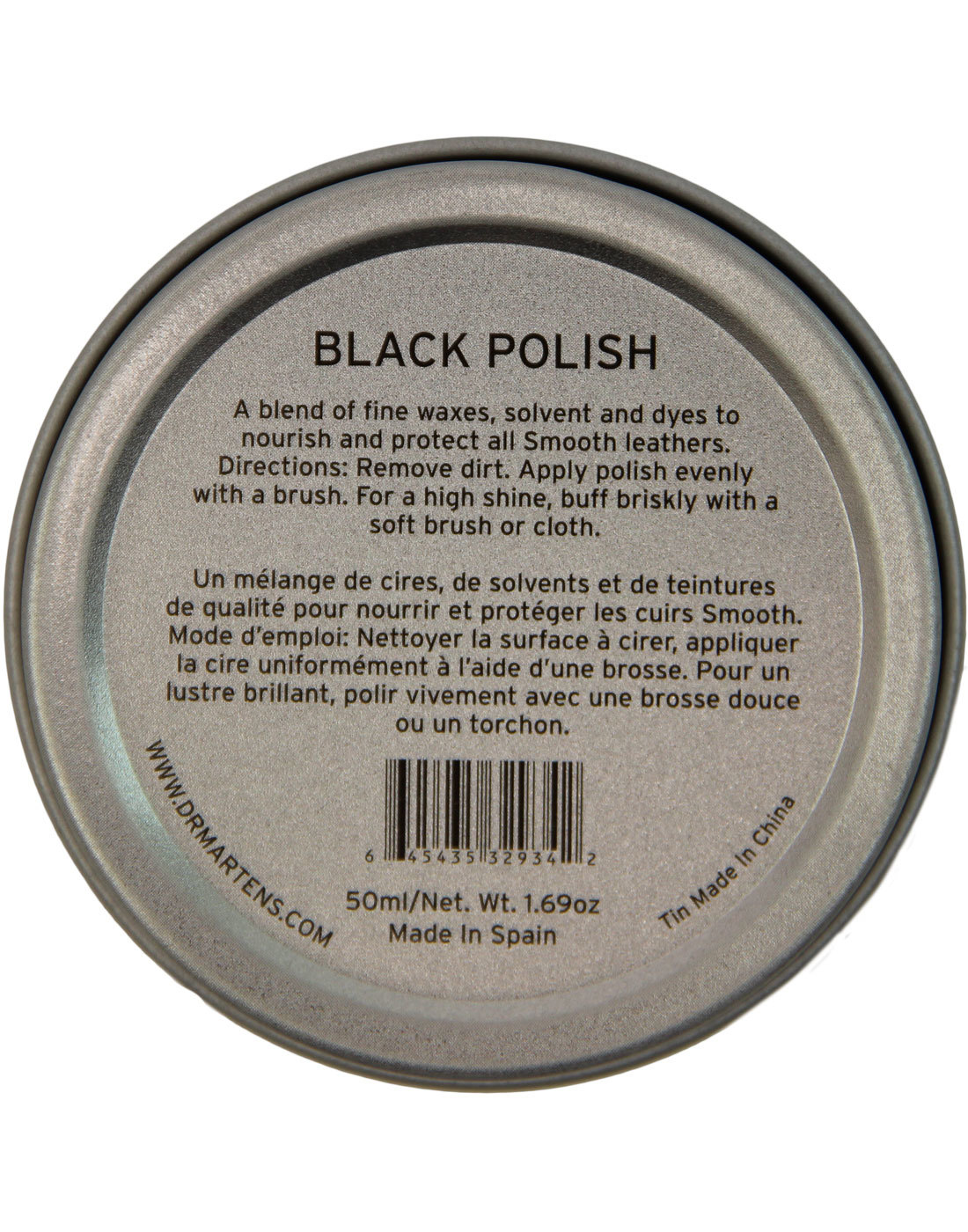 black polish dr martens