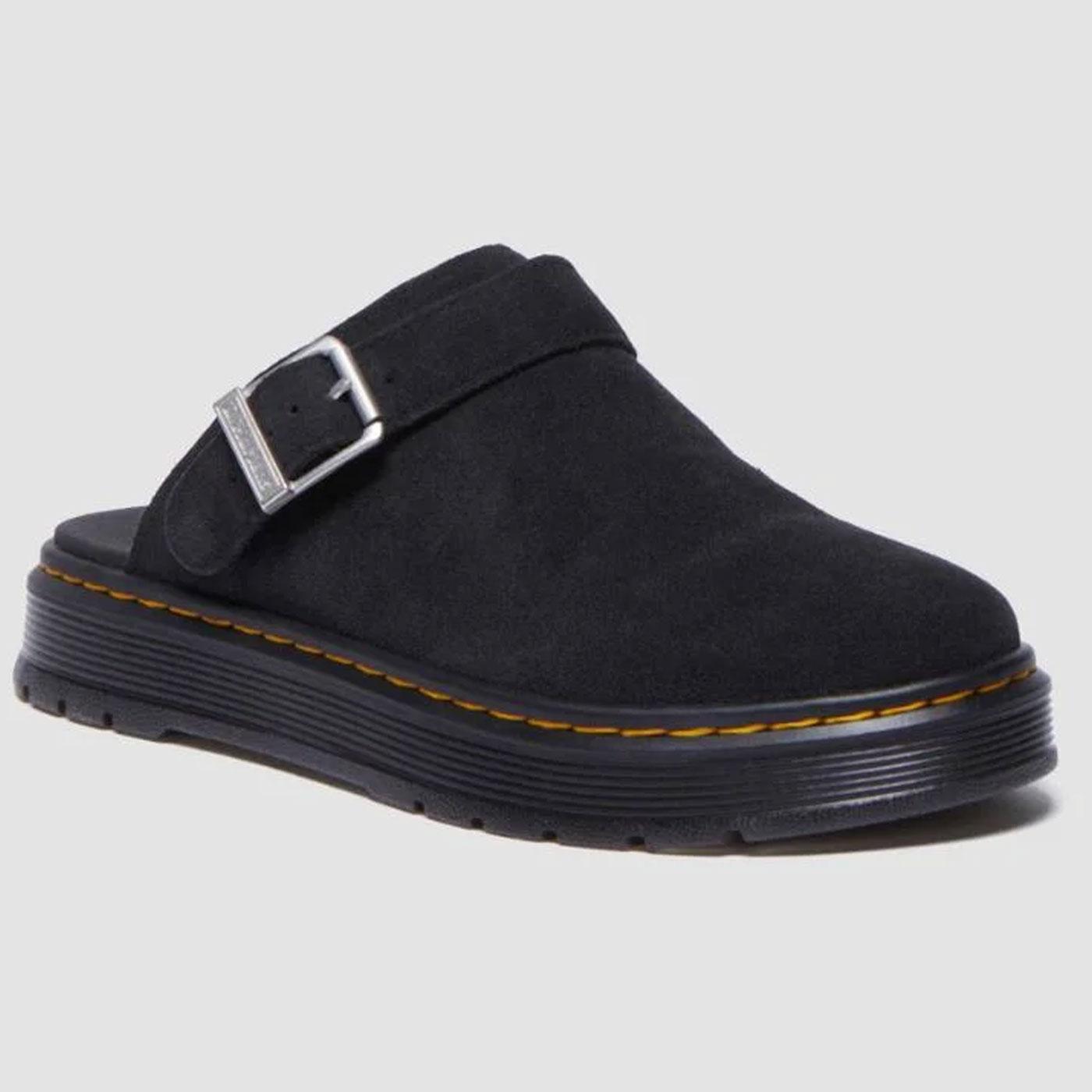 Brookline Dr Martens Black Bronx Suede Mules 