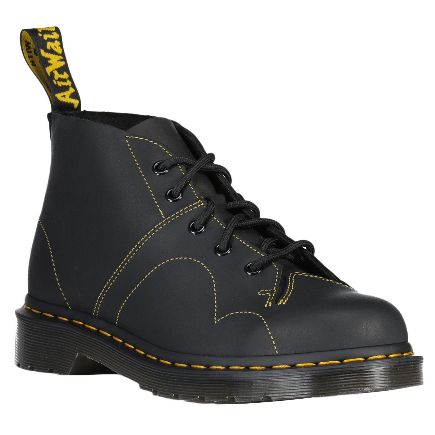 Church Dr Martens Black Greasy Leather Monkey Boot
