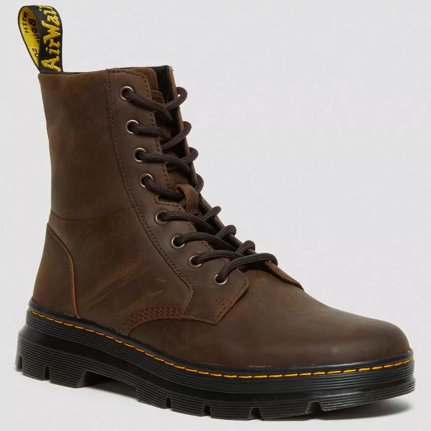 Combs Dr Martens Crazy Horse Leather Utility Boots