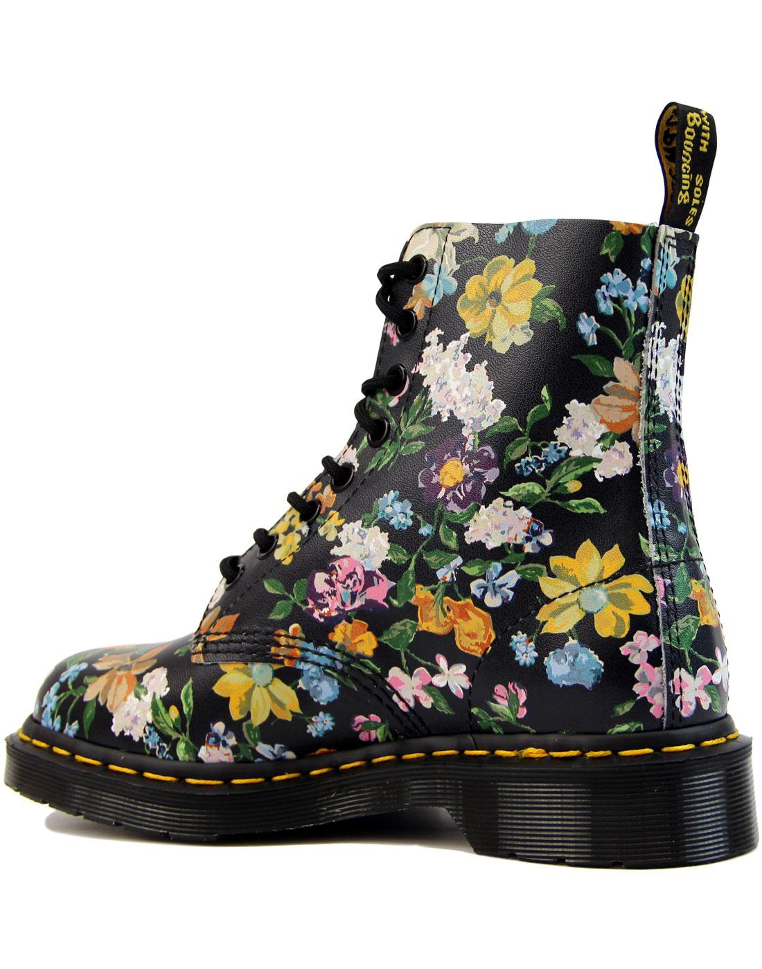 DR MARTENS Darcy Floral Pascal Archive 1990s Retro Flower Boots