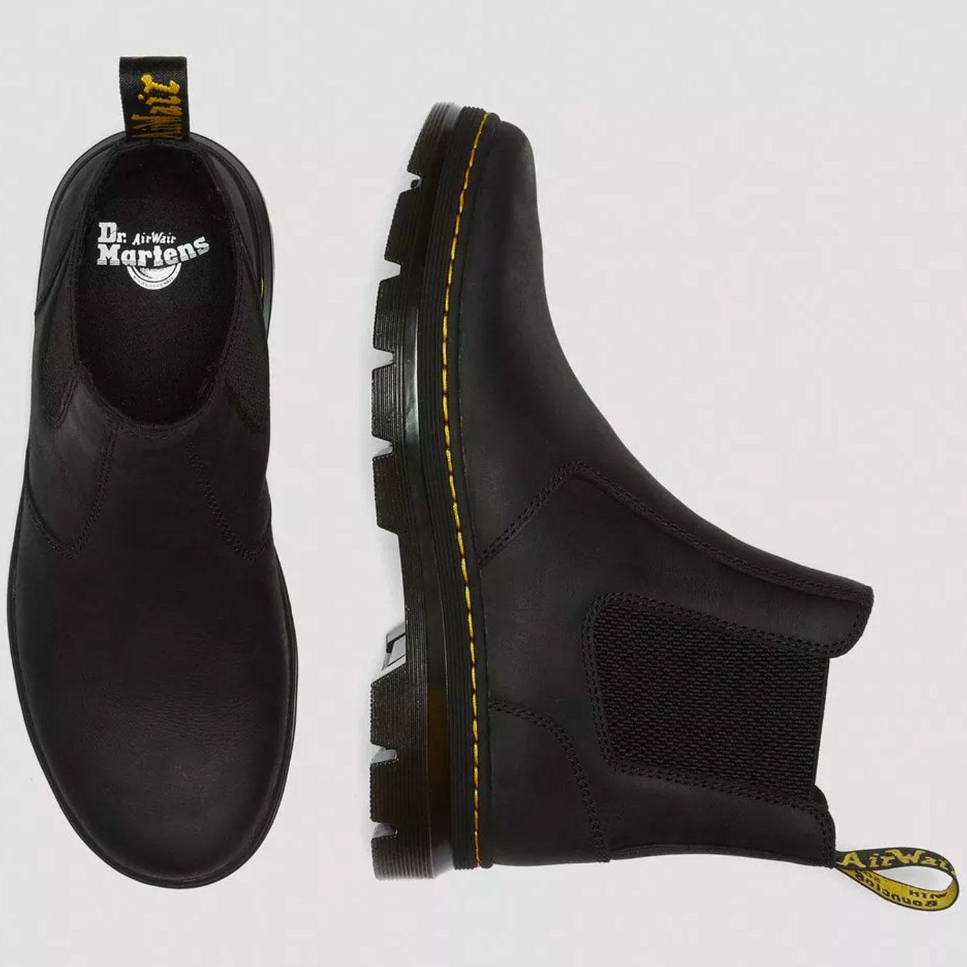 Dr Martens Embury Wyoming Leather Mod Chelsea Boots Black