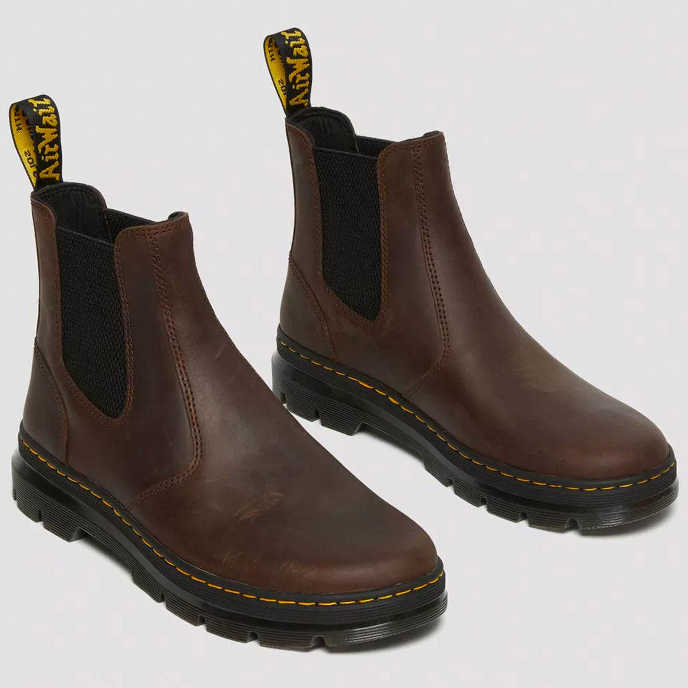 Dr Martens Embury Crazy Horse Leather Chelsea Boots Gaucho