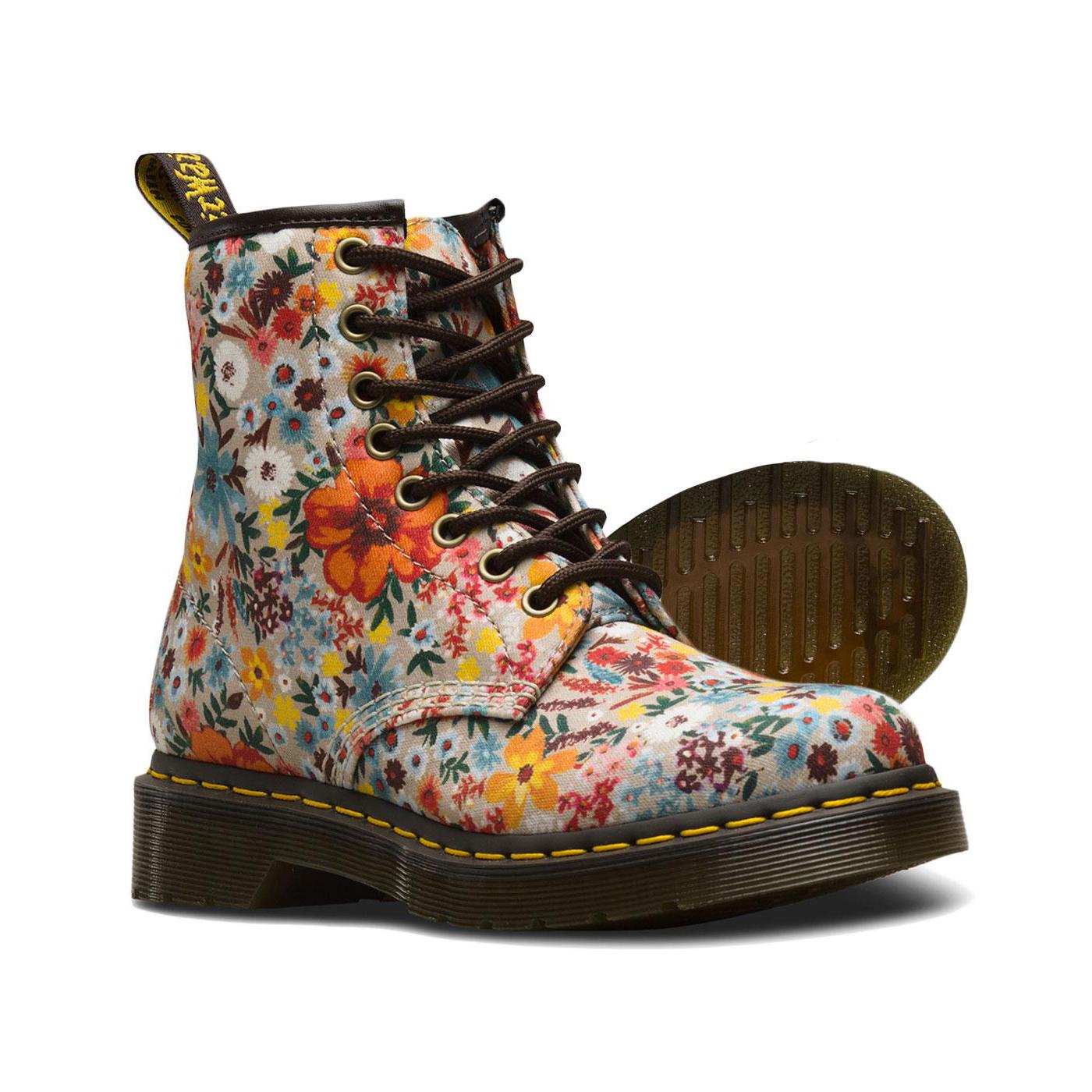 doc martens floral boots
