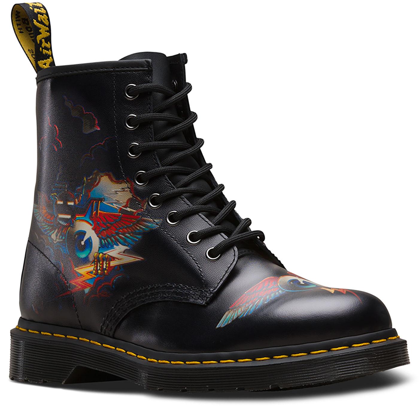 1460 DR MARTENS X RICK GRIFFIN Eye Graphics Boots