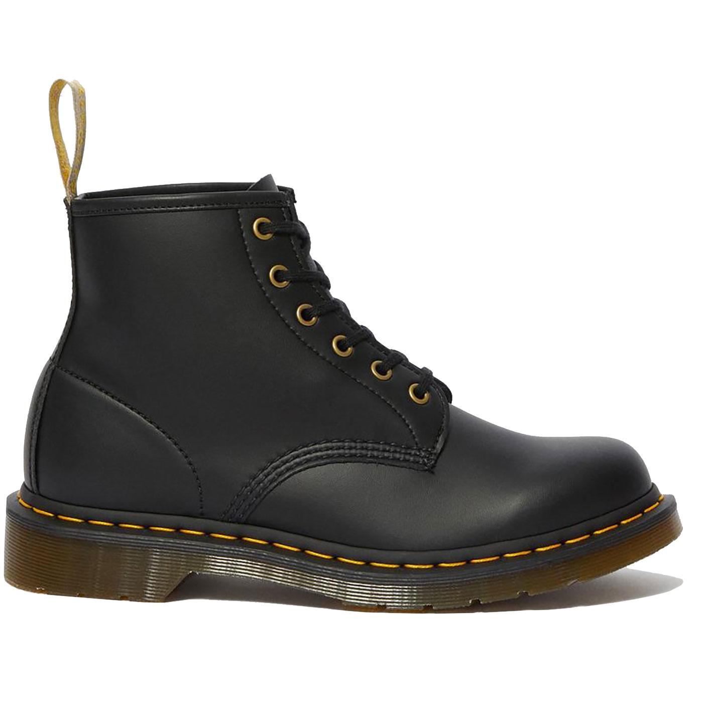 Vegan 101 DR MARTENS Men's Retro Black Boots in black