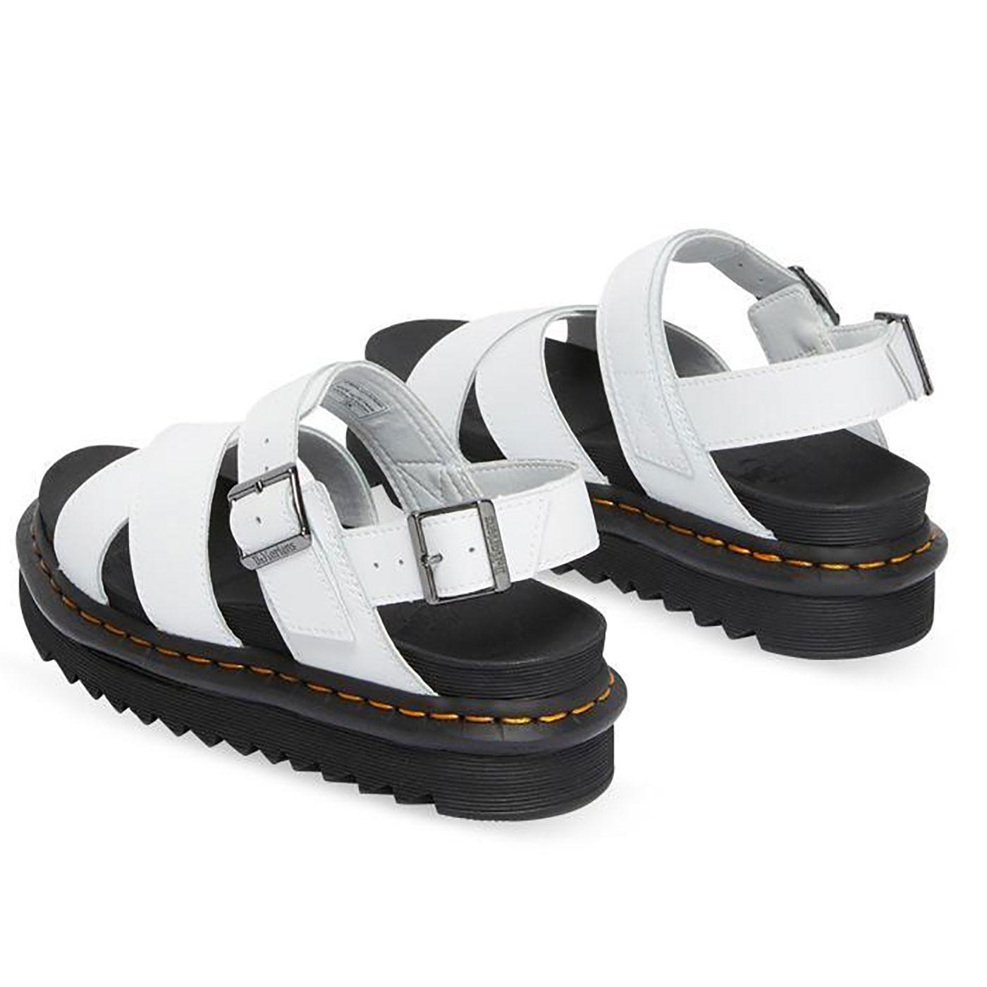 DR MARTENS Voss II Womens Hydro Leather Sandals White