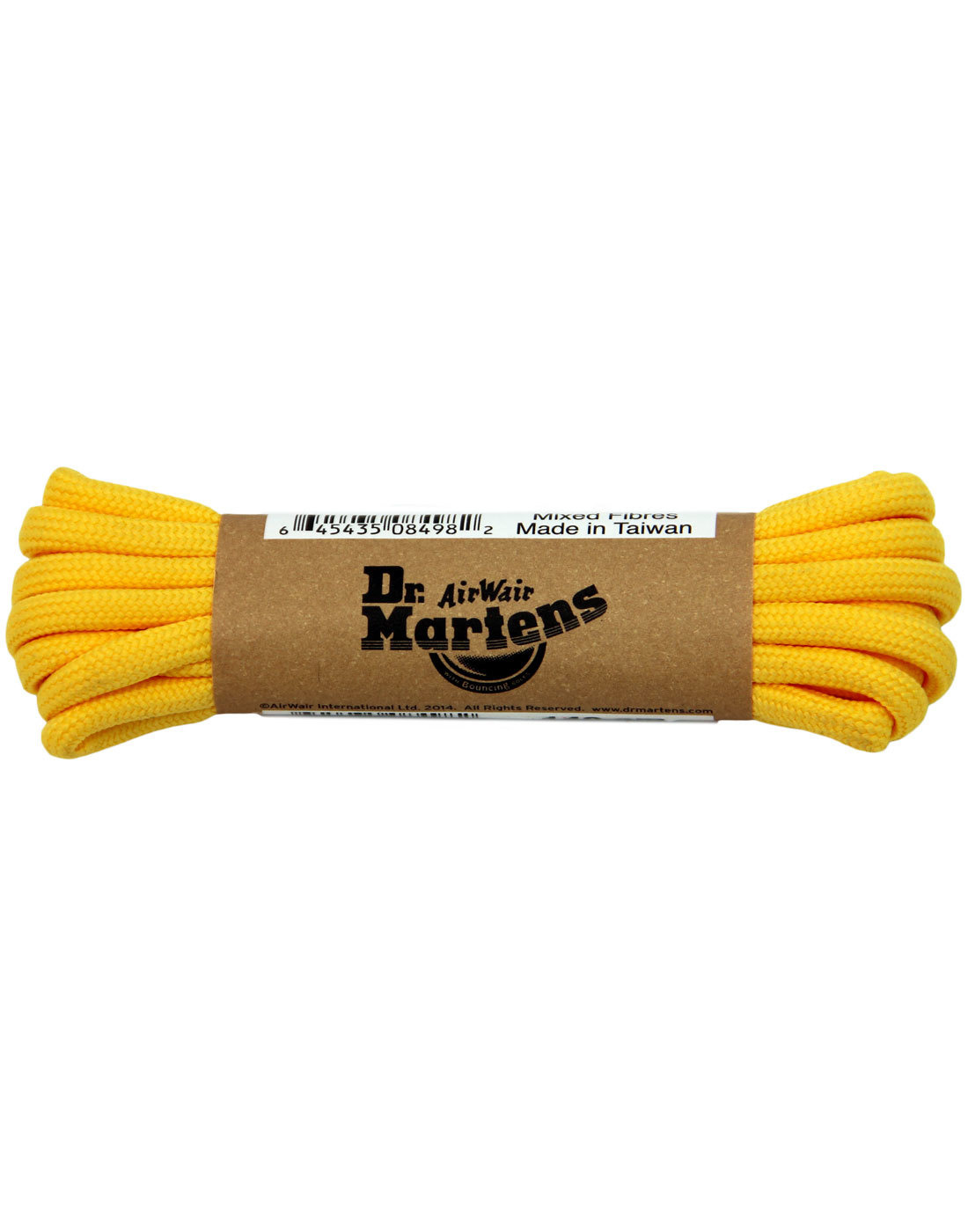 DR MARTENS Yellow Round 8 - 10 Eyelet Shoelaces